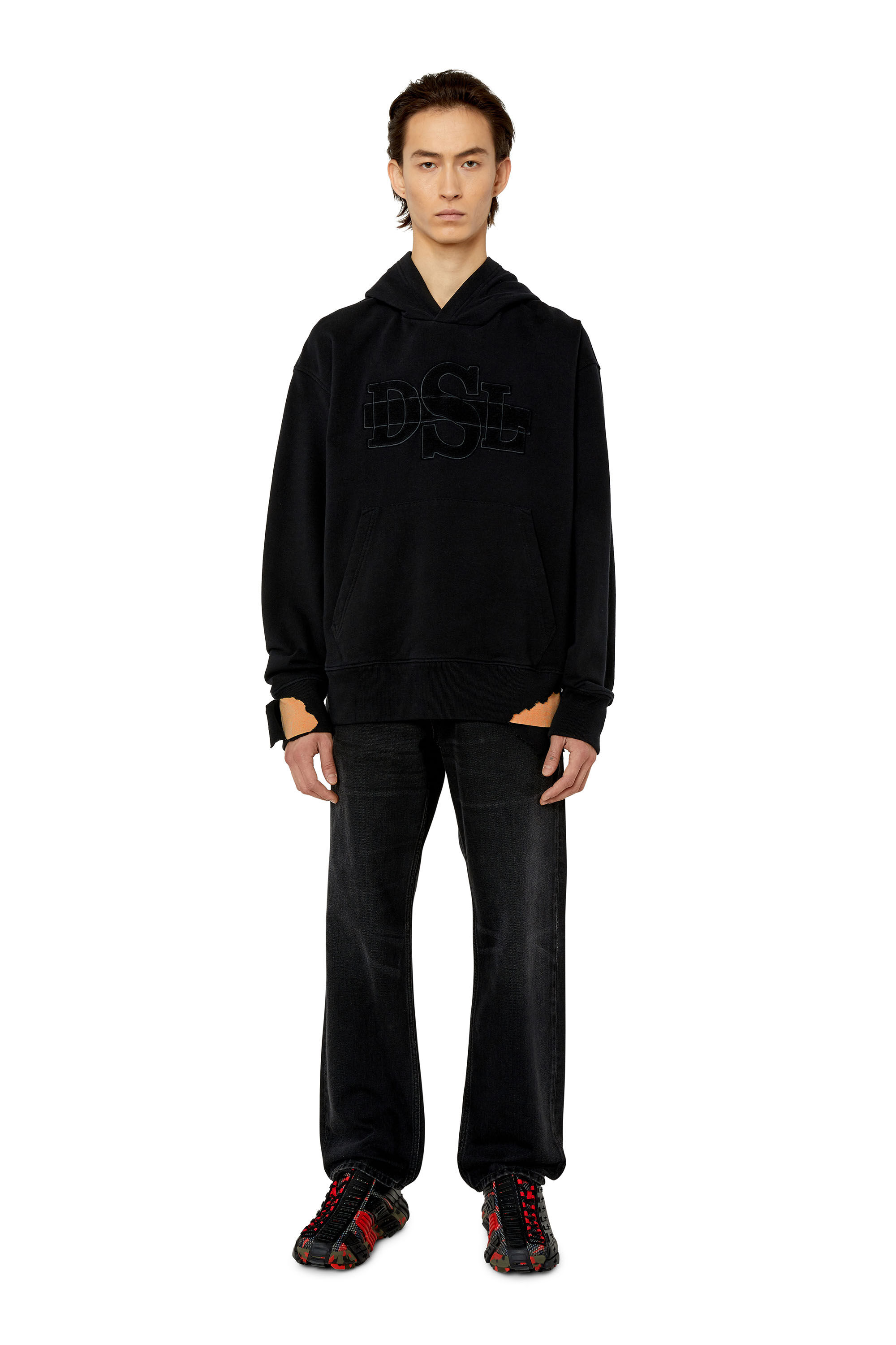 Diesel - S-MACROT-HOOD, Black - Image 1