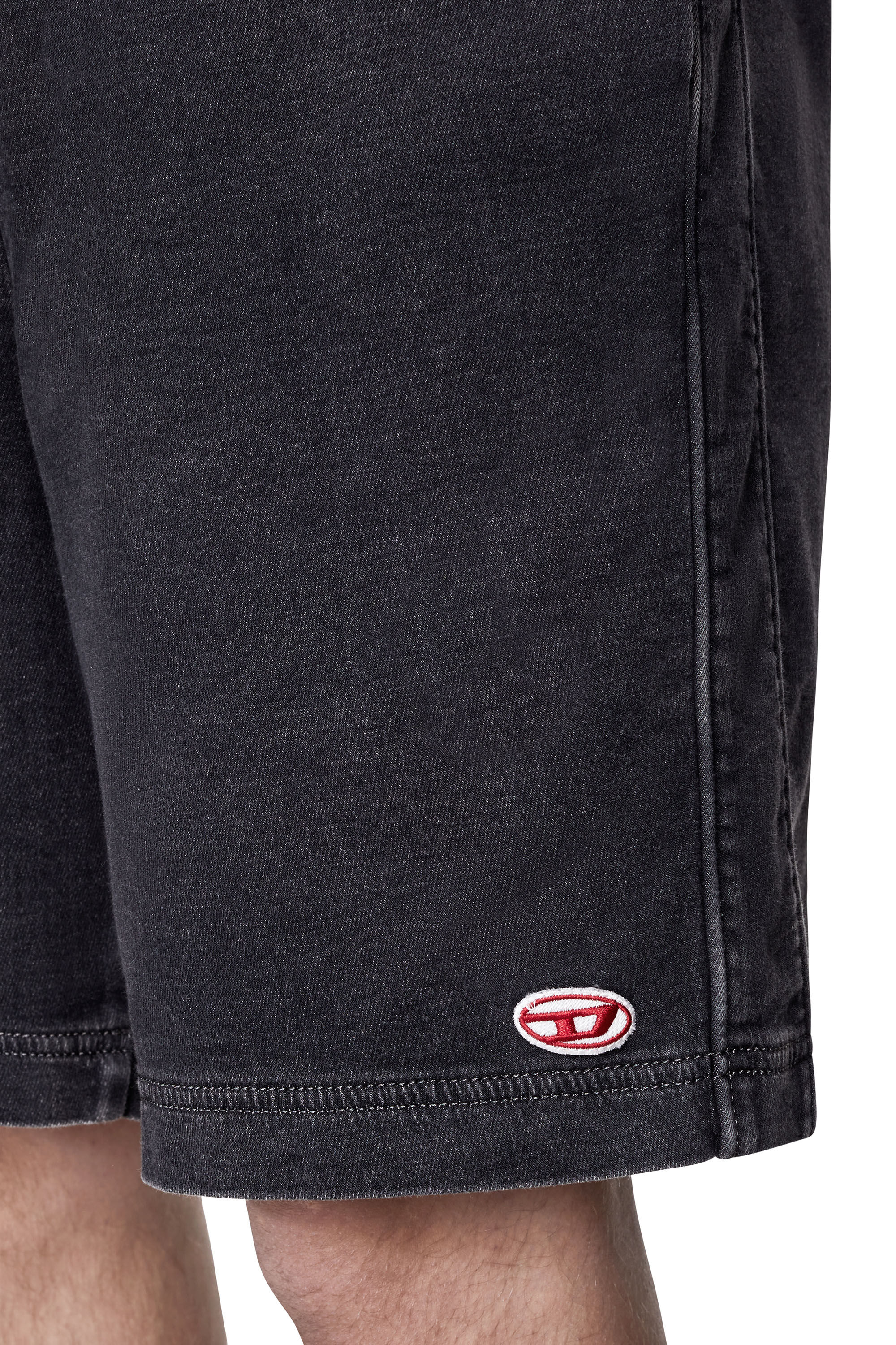 Diesel - D-BOXY TRACK DENIM SHORTS, Black/Dark grey - Image 6