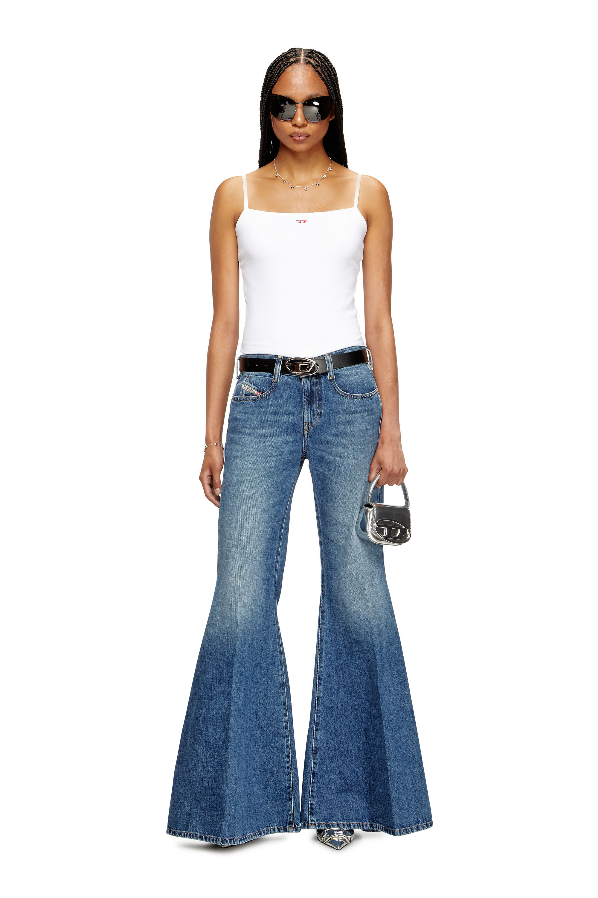Women's Flare Jeans | Medium blue | Diesel 1970 D-Bleess