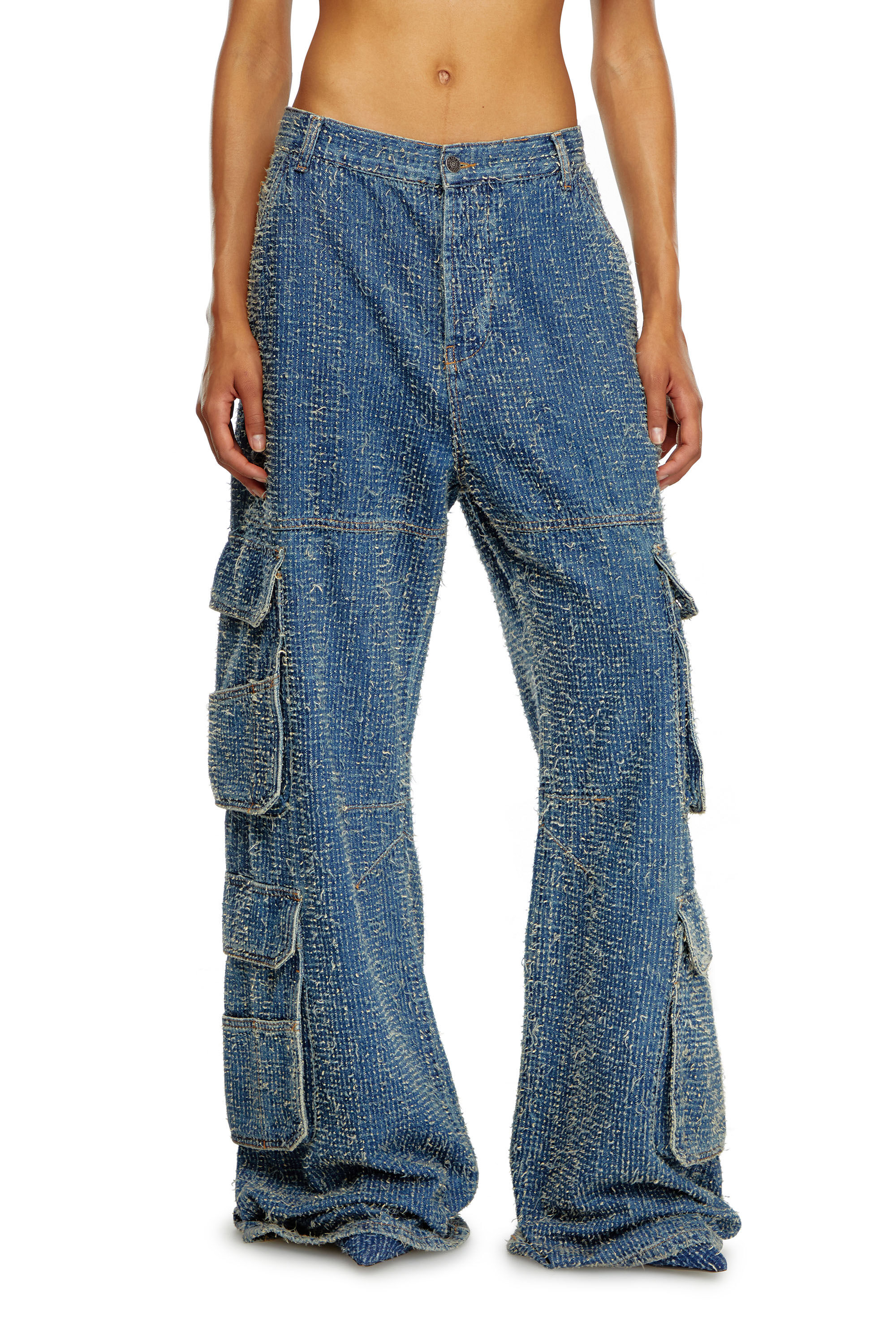Diesel - Woman's Relaxed Jeans 1996 D-Sire 0PGAH, Medium blue - 3