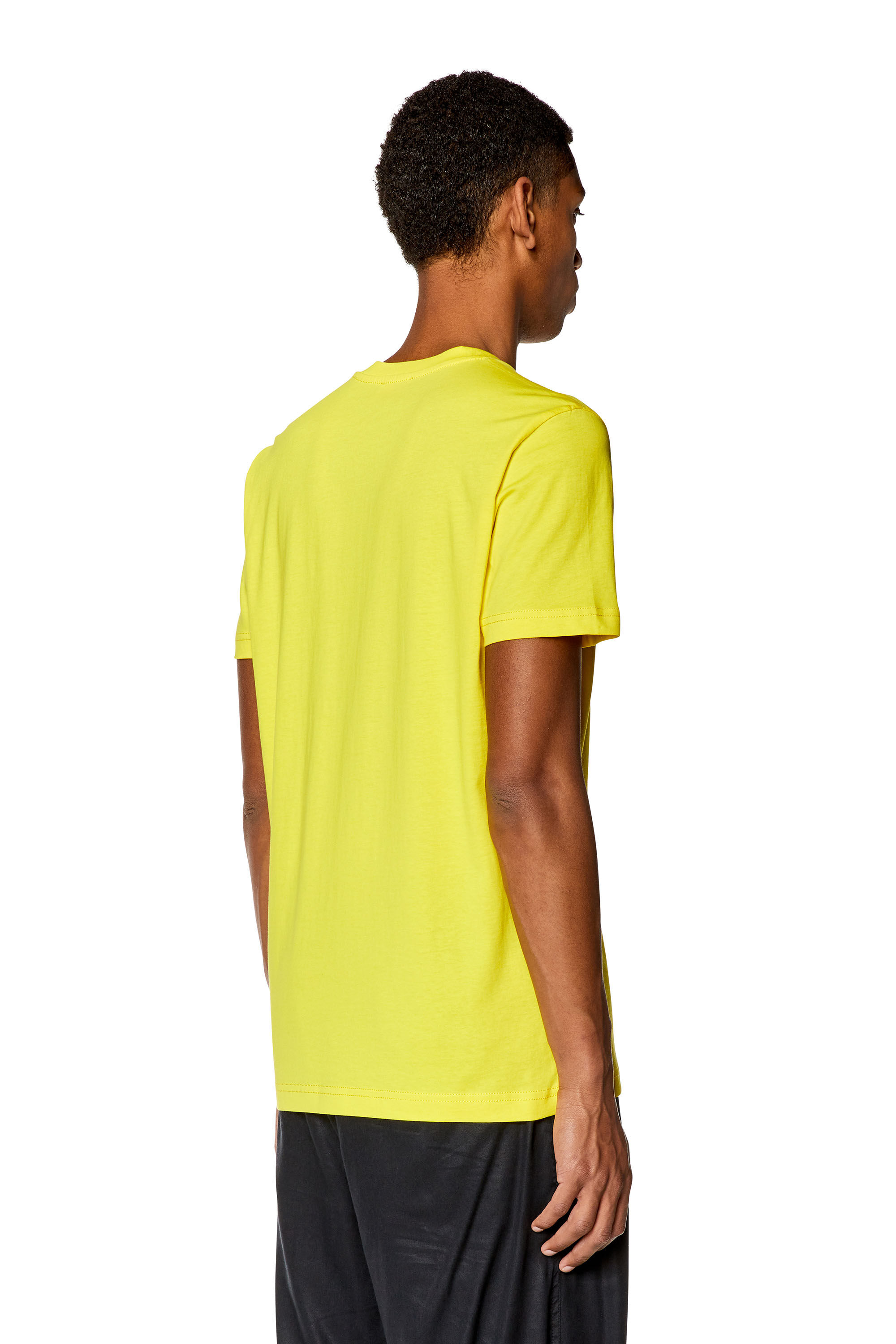 Diesel - T-DIEGOR-K63, Man's T-shirt with Destination Unknown print in Yellow - 4