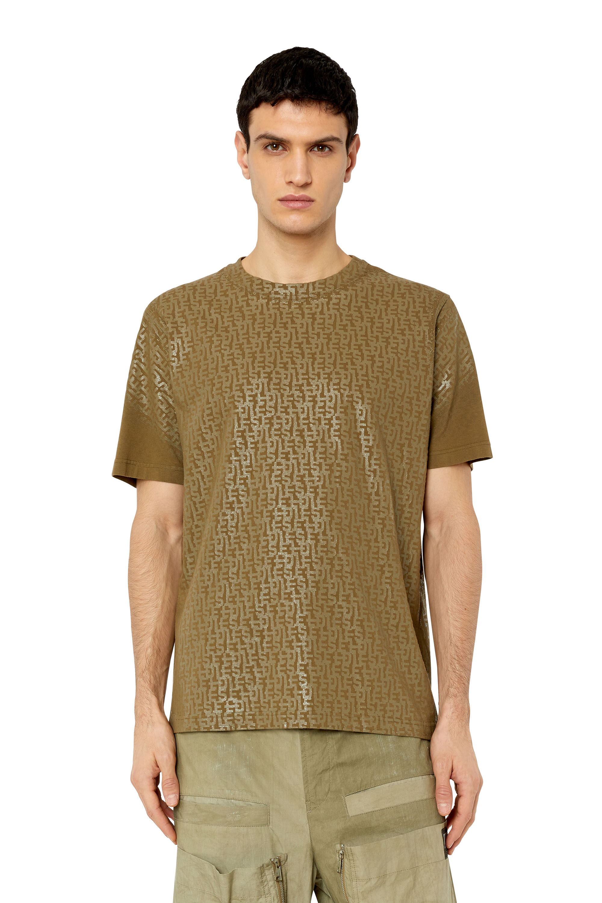 Diesel - T-JUST-MONO, Brown - Image 3