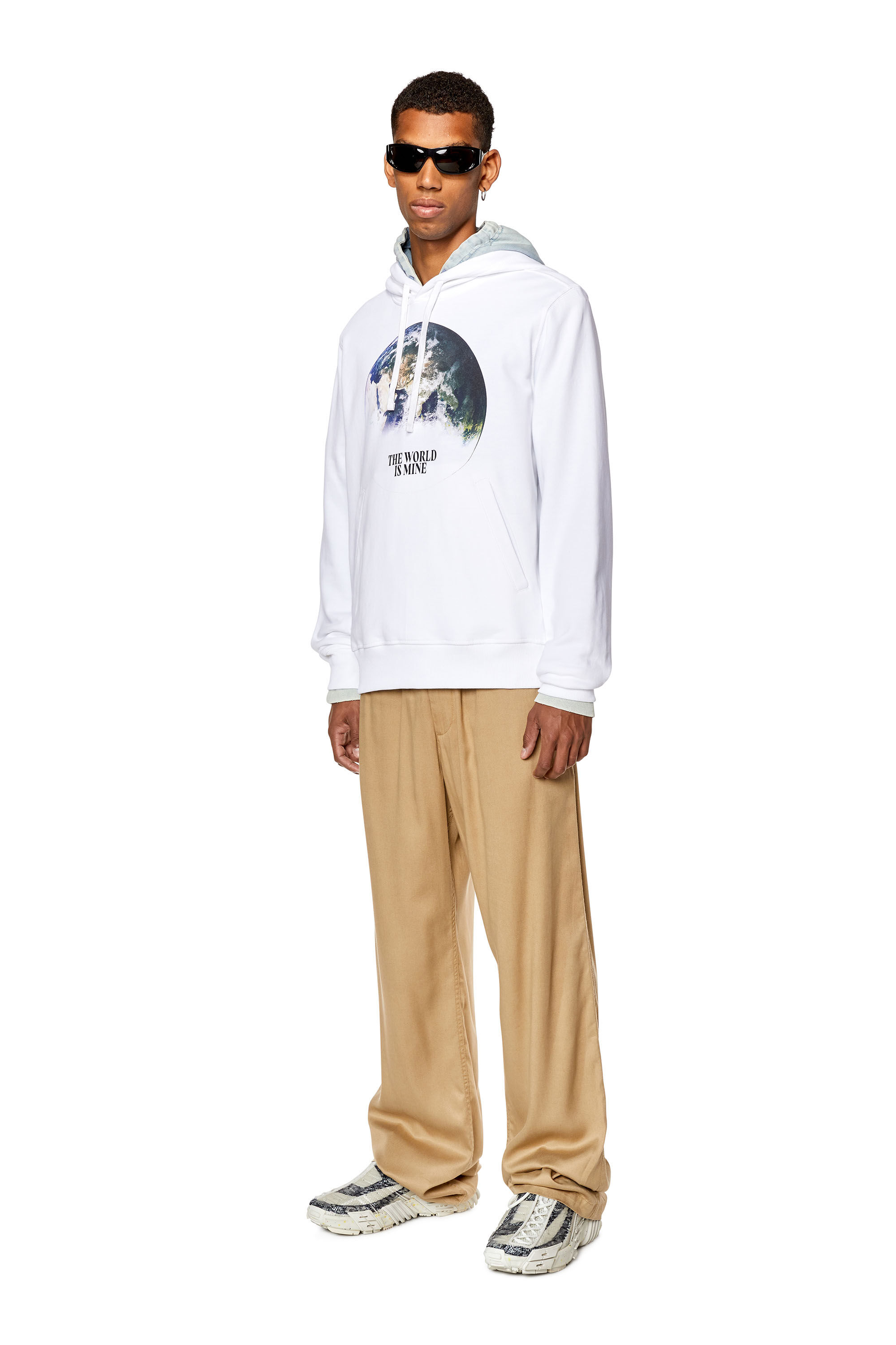 Diesel - S-GINN-WELT-HOOD, White - Image 1