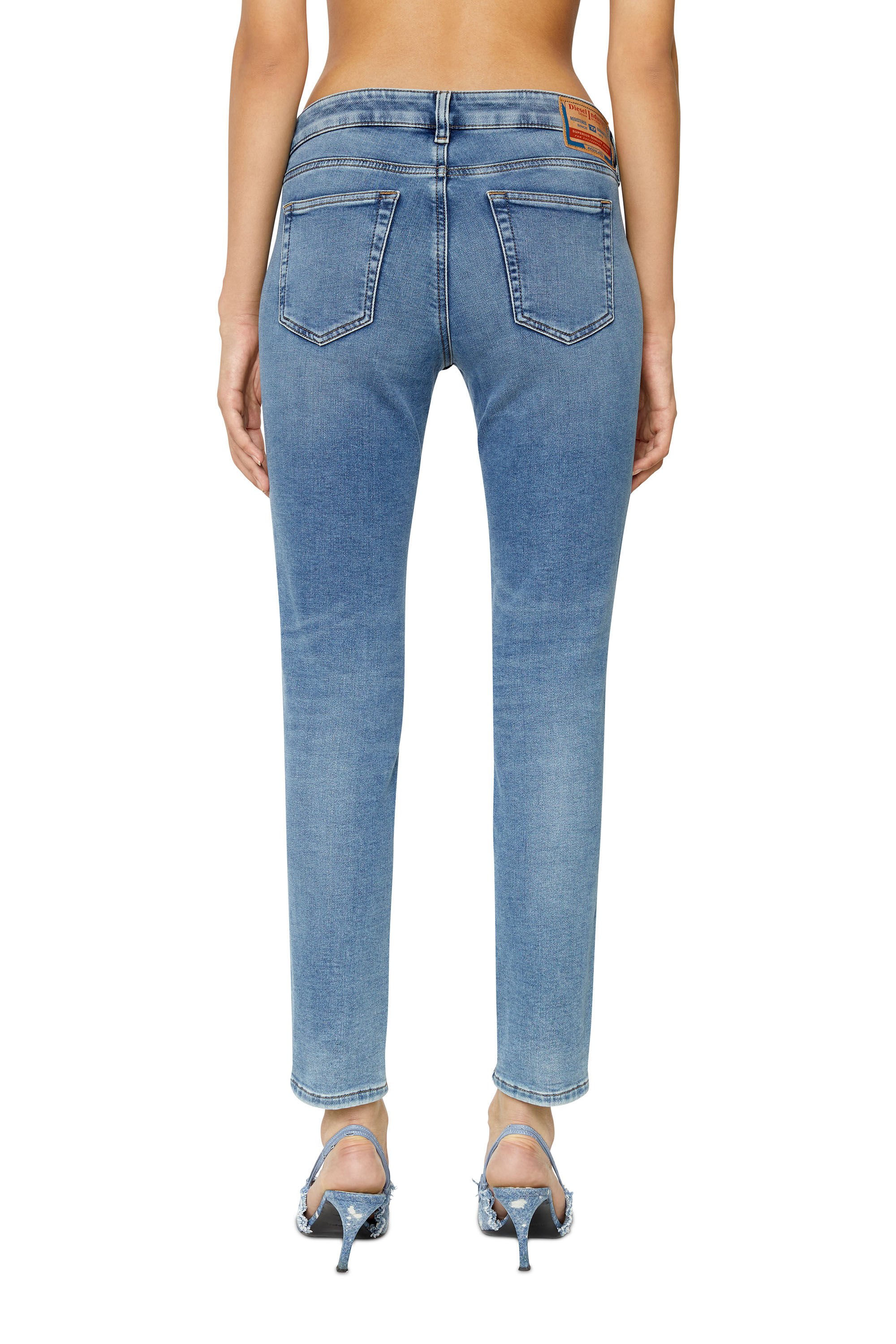 D-OLLIES-T Woman: Slim medium blue Jeans | Diesel