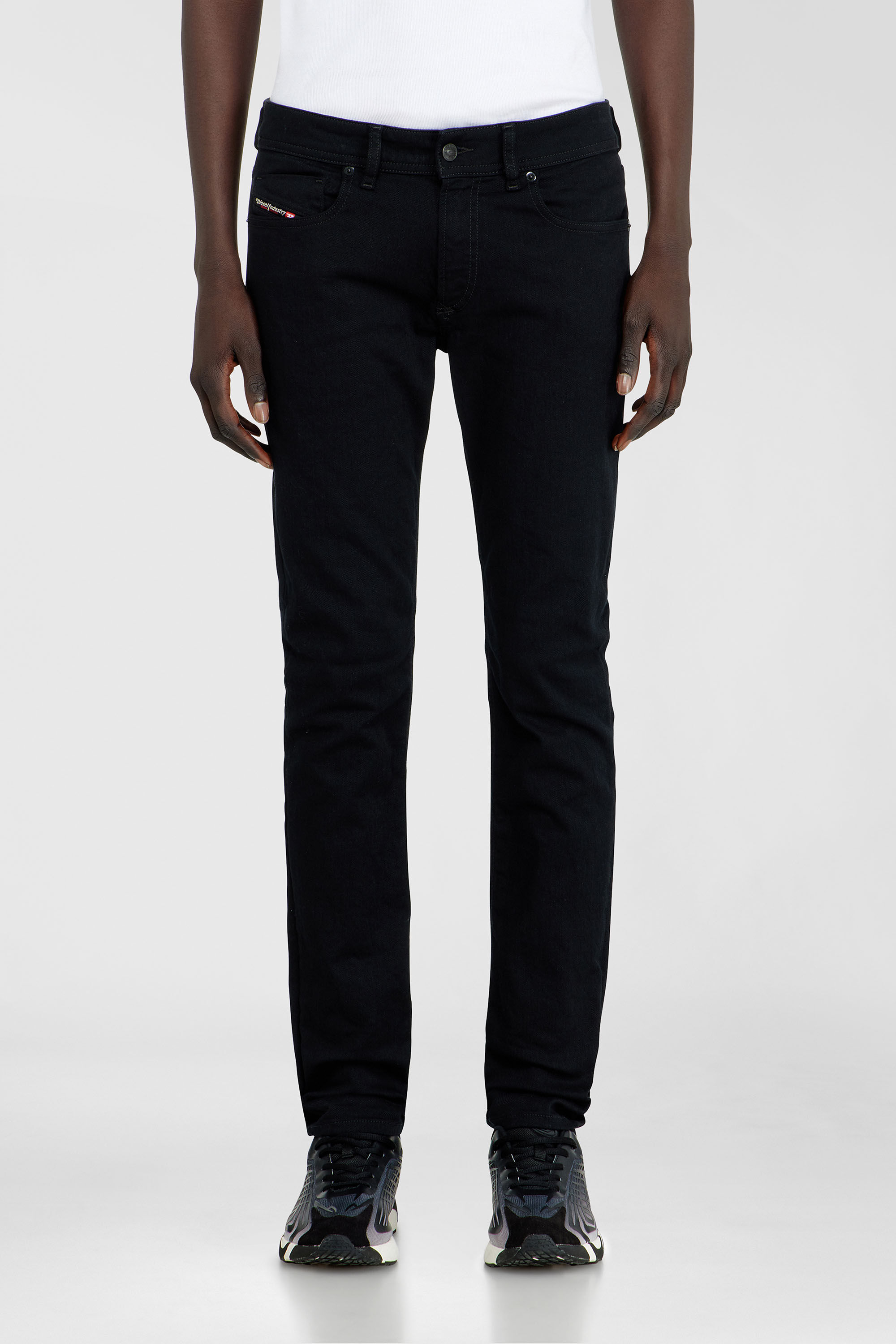 Diesel - Man's Skinny Jeans 1979 Sleenker 09C51, Black/Dark grey - 4