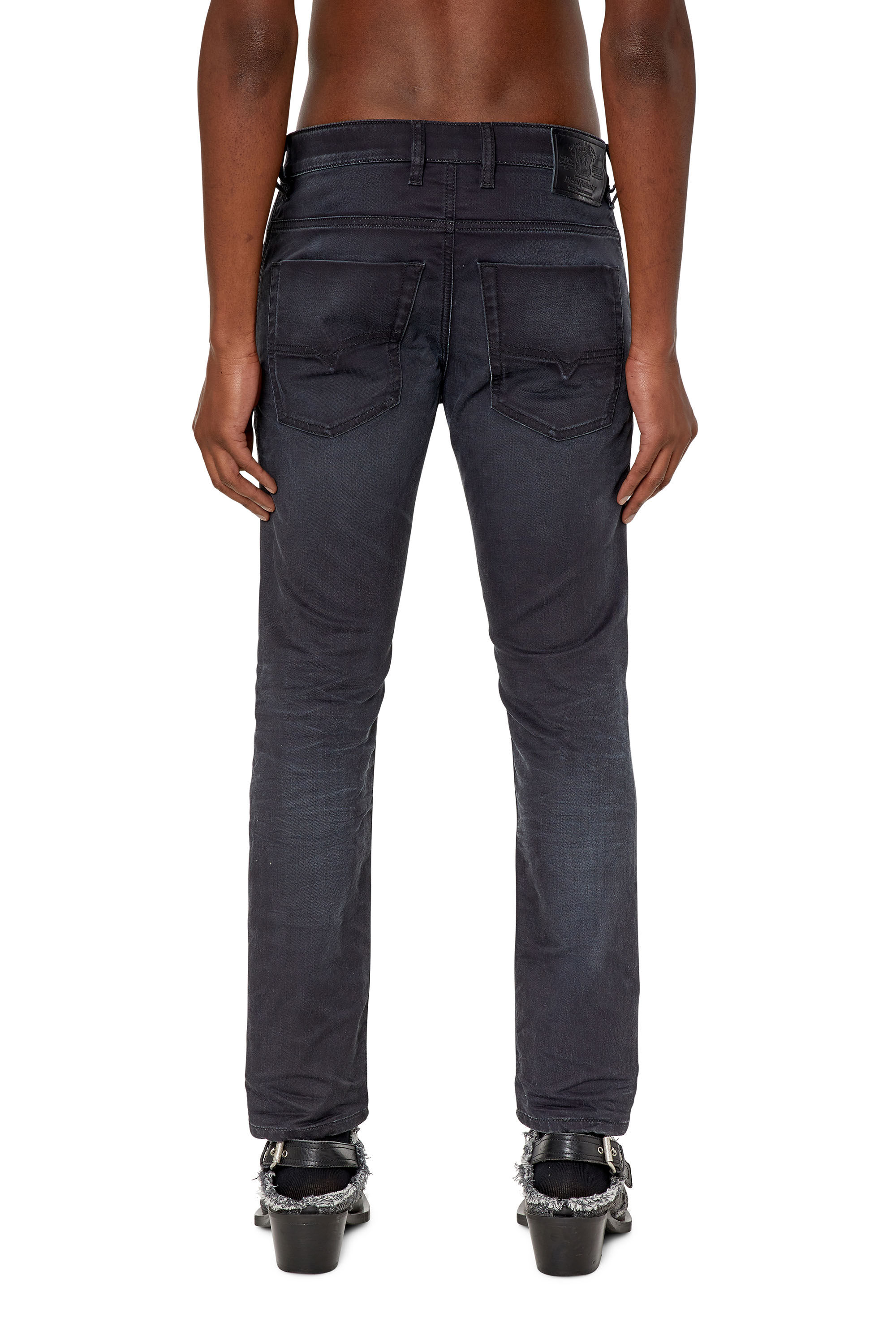 Diesel - Krooley JoggJeans® 068CQ Tapered, Black/Dark grey - Image 4
