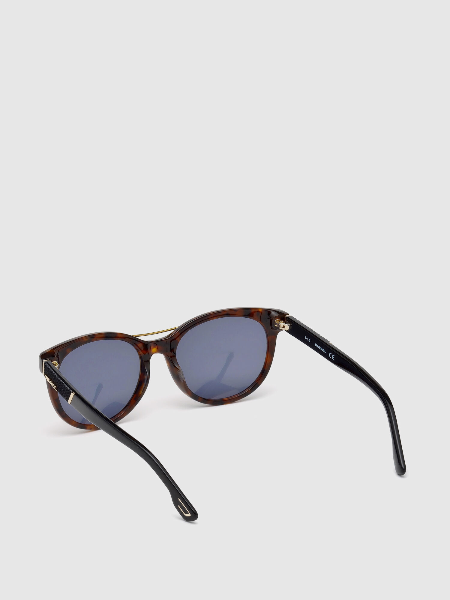 Diesel - DL0213, Woman's Eyewear with denim and metal details in Brown - 2