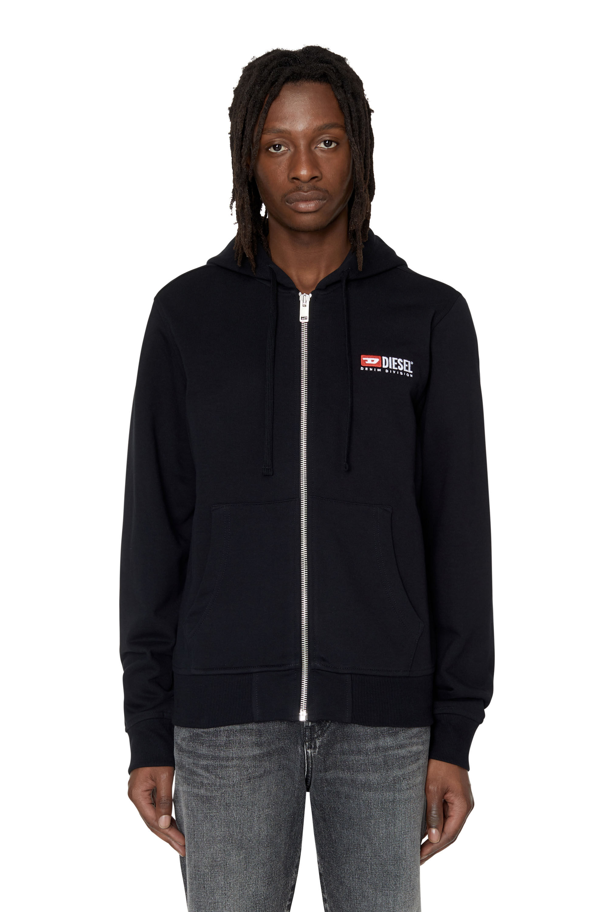 Diesel - S-GINN-HOOD-ZIP-DIV, Black - Image 3