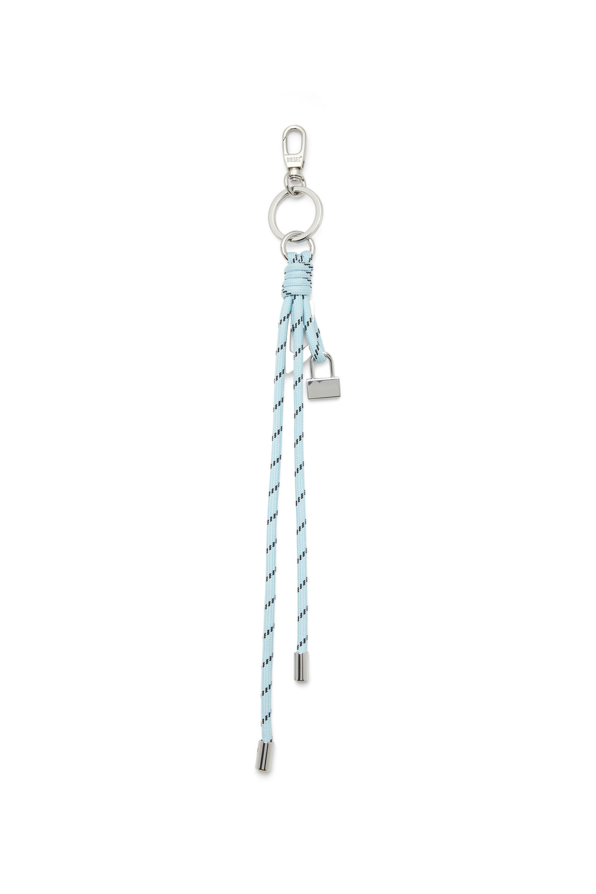 Diesel - ROPE II, Unisex's Metal and rope charm with Diesel pendant in Azure - 2