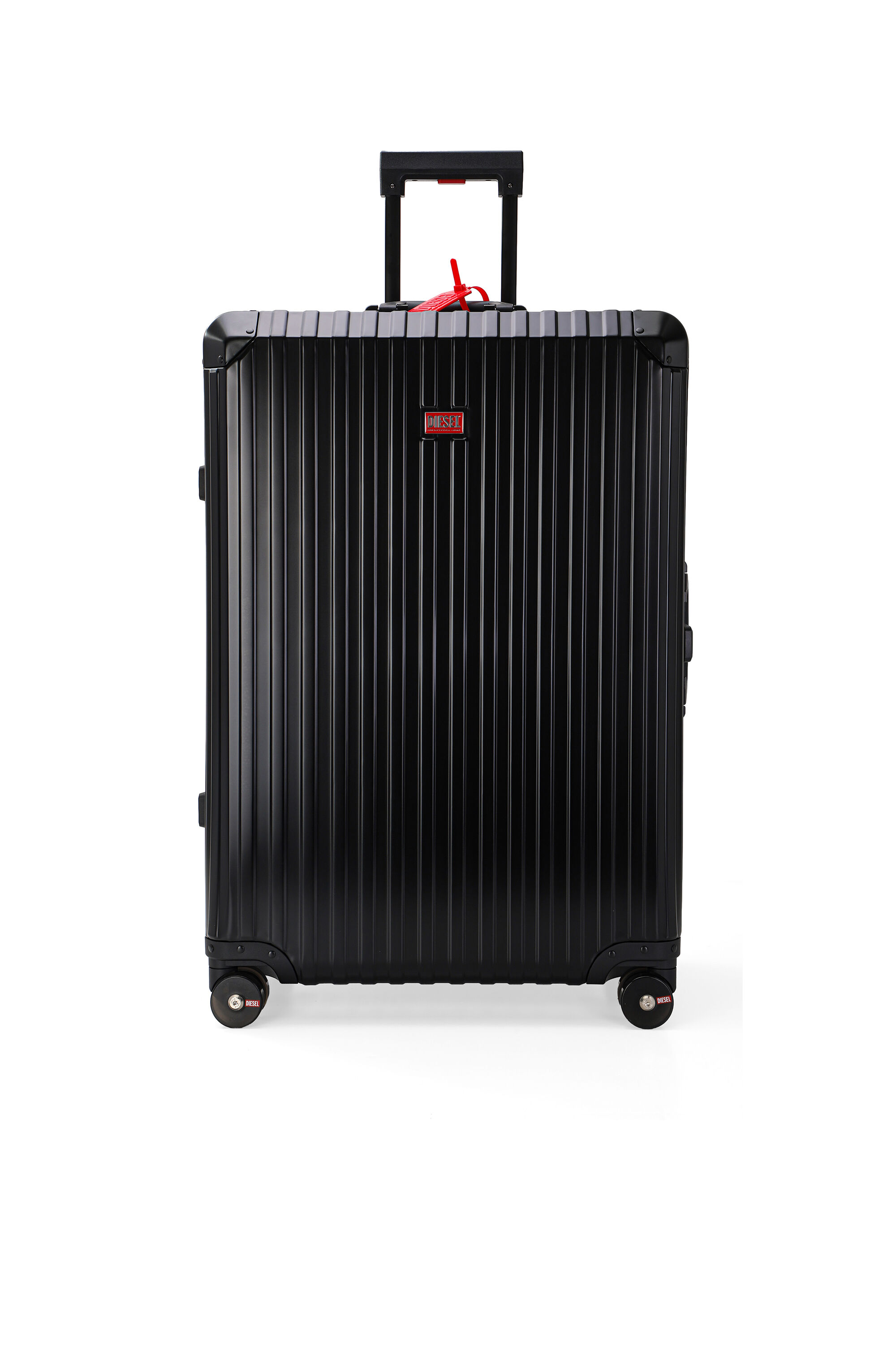 Diesel - DIESEL ALUMINUM TROLLEY- DSL002, Unisex's Aluminum suitcase size L in Black - 1