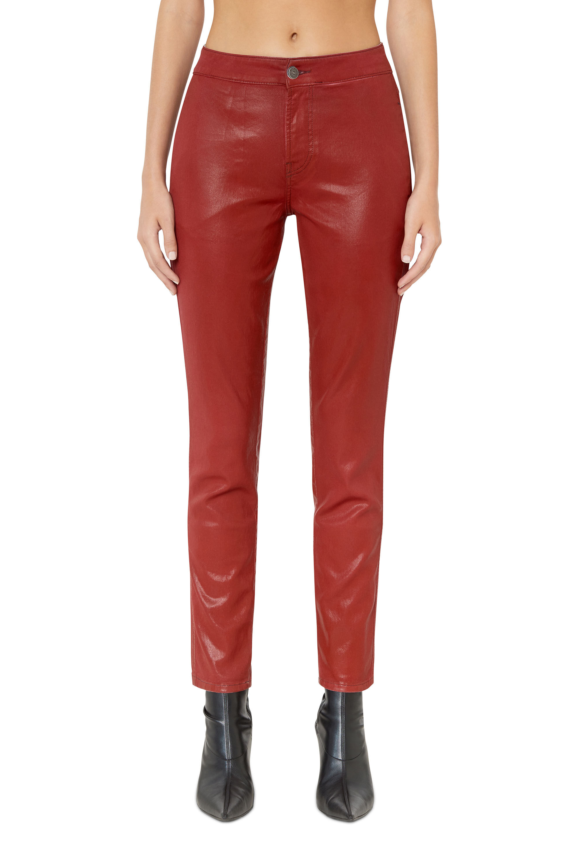 Diesel - D-Tail Track Denim 068BT Skinny, Red - Image 3