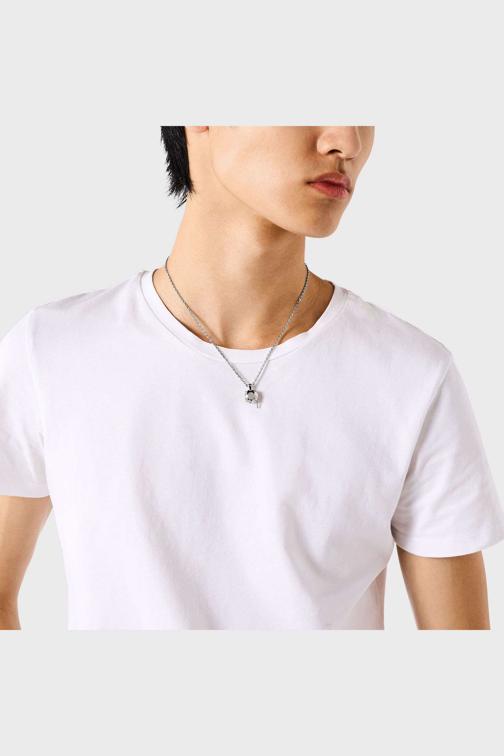 Diesel - DL1355040 STERLING SILVER JEWEL, Unisex's Sterling Silver Diamond Cut Necklace in Silver - 3