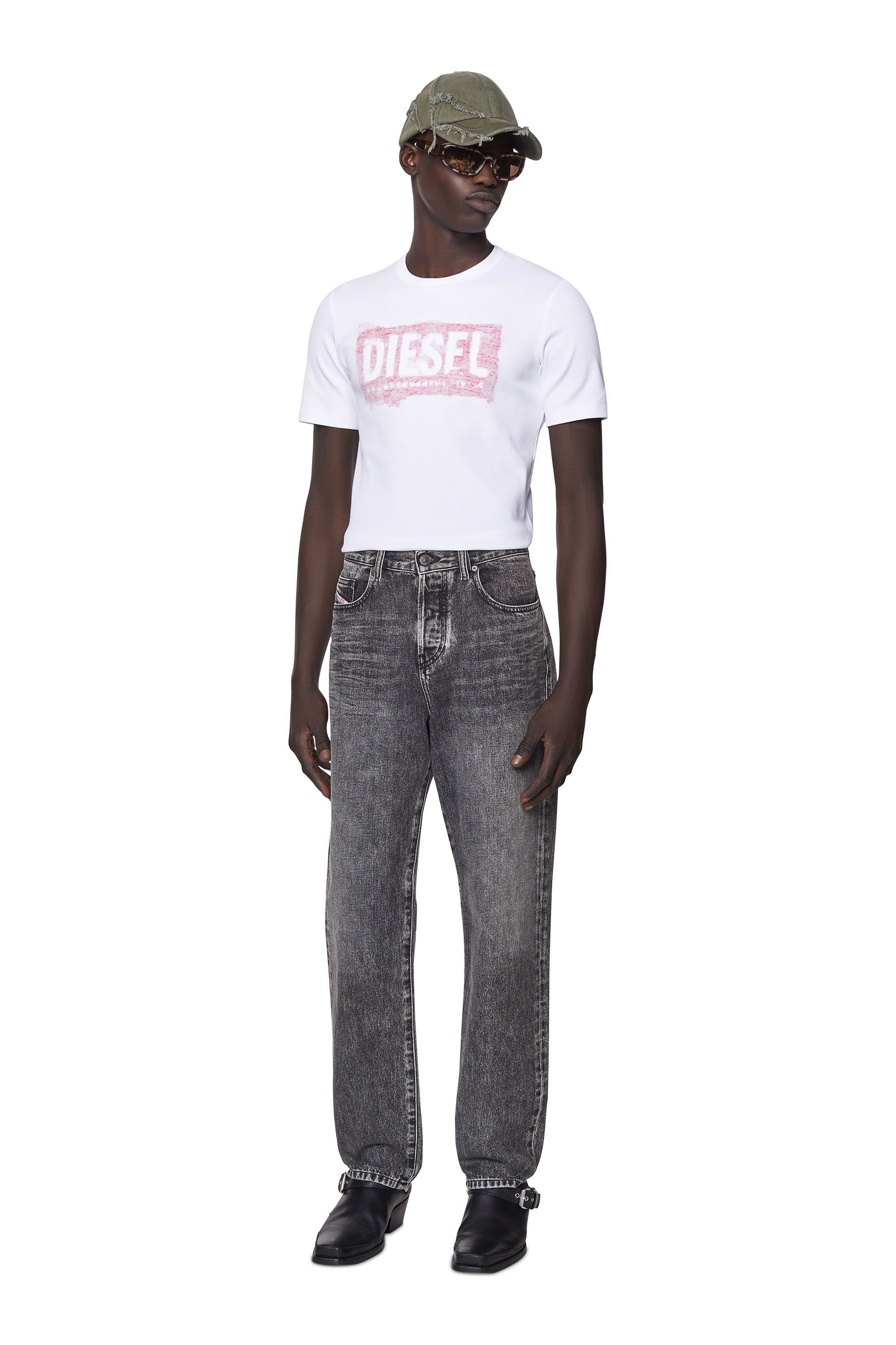 Diesel - 2020 D-Viker 007C4 Straight Jeans, Black/Dark grey - Image 1