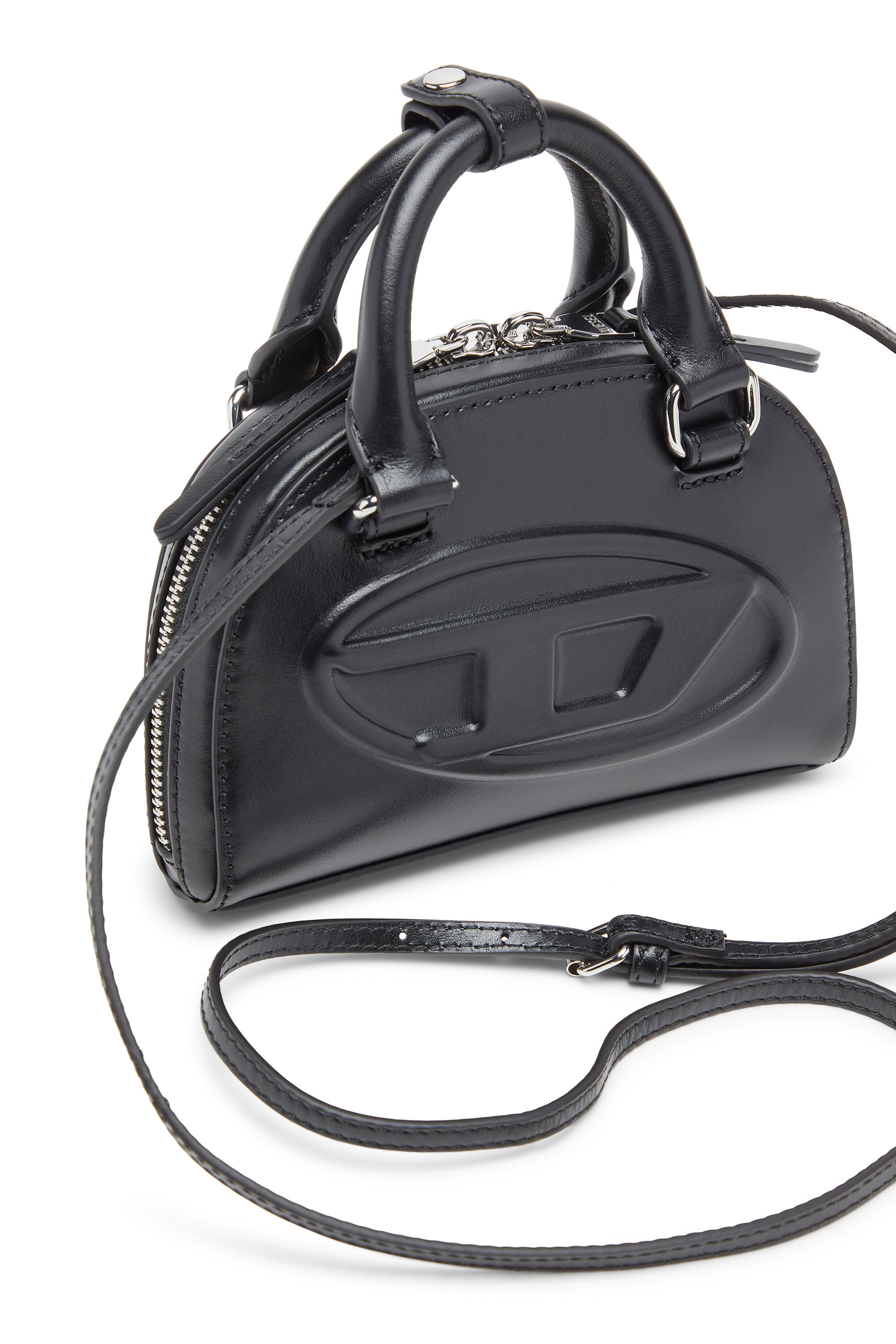 Women's 1DR Dome-Slim bowling bag in nappa leather | Black