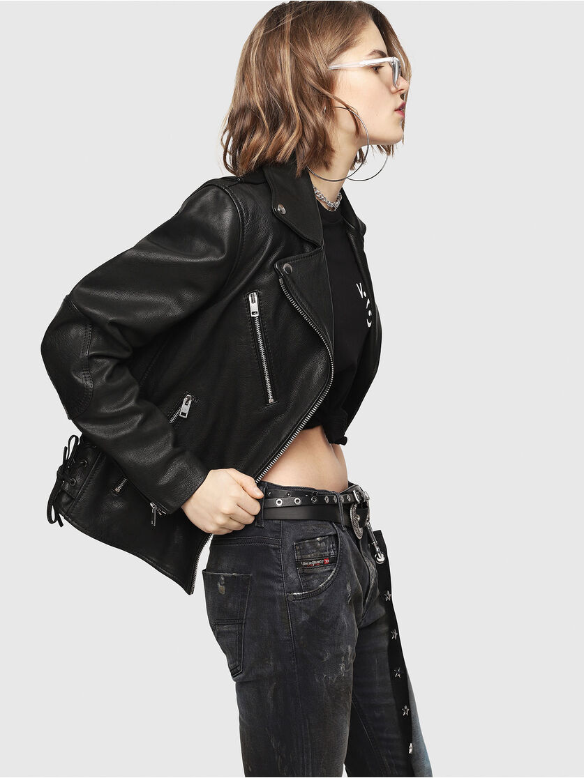 Cl L Goly Woman Chinese New Year Biker Jacket Diesel