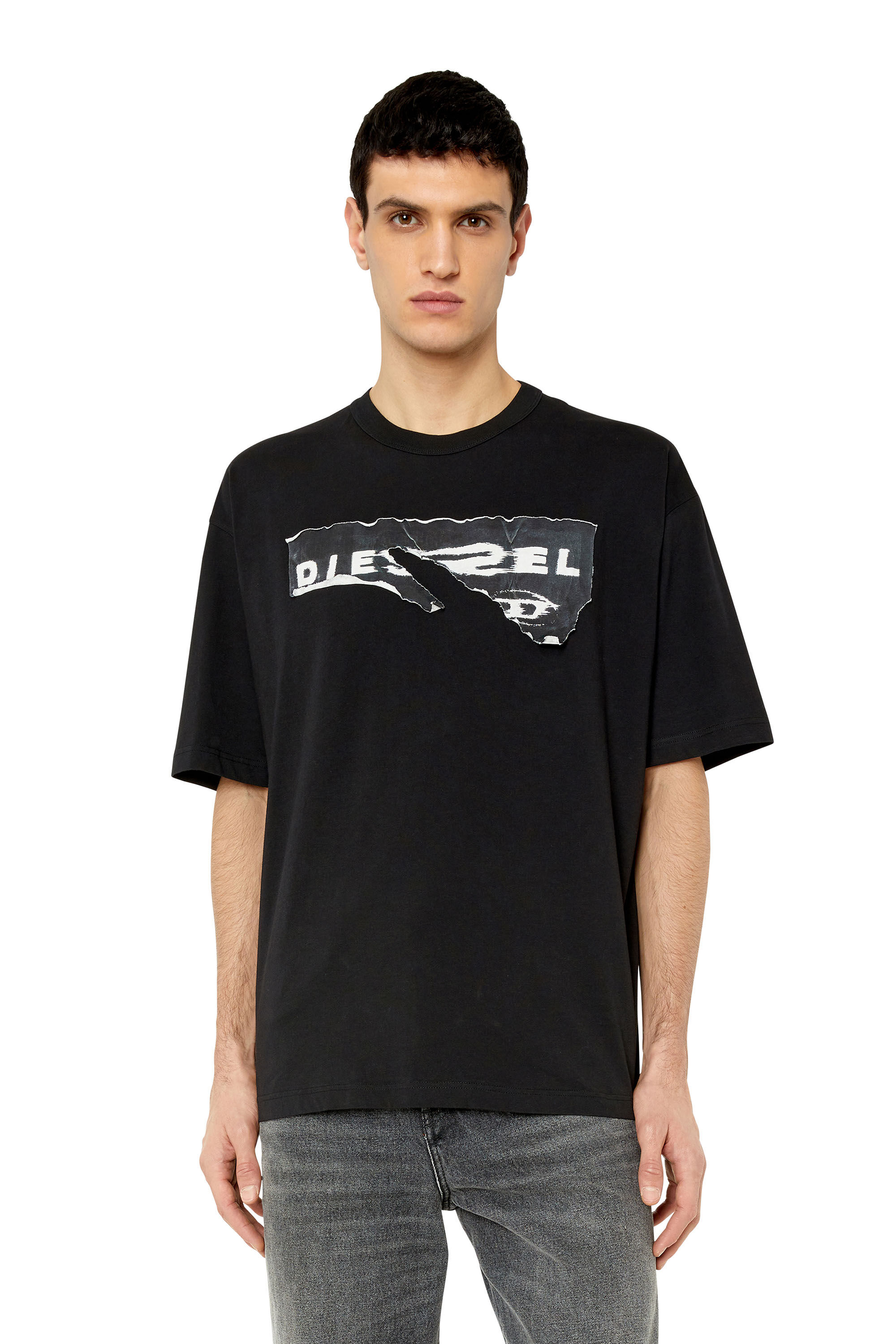 Diesel - T-WASH-POFF, Black - Image 3