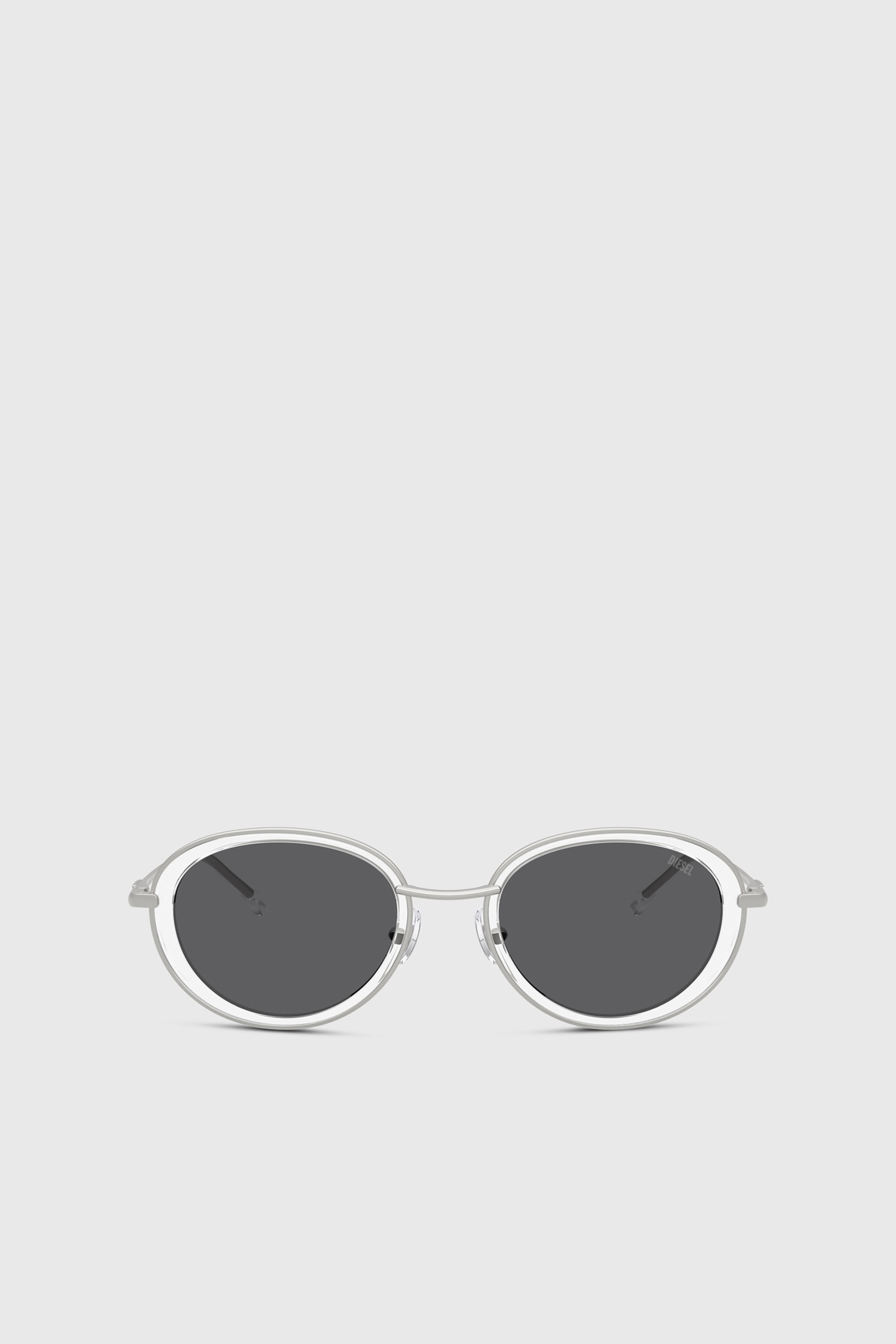 Diesel - 0DL1018, Unisex's Oval sunglasses in White - 1