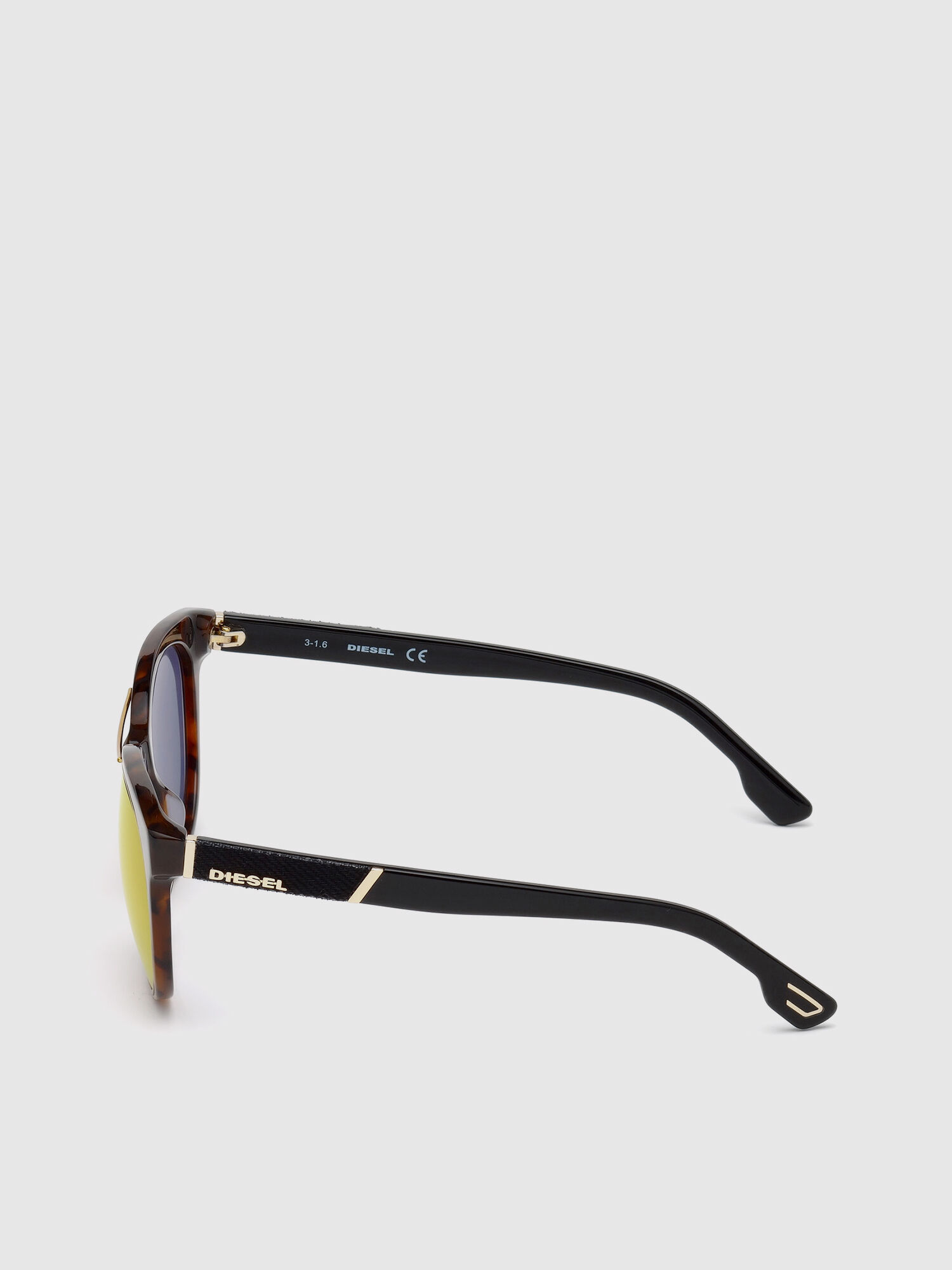 Diesel - DL0213, Woman's Eyewear with denim and metal details in Brown - 3