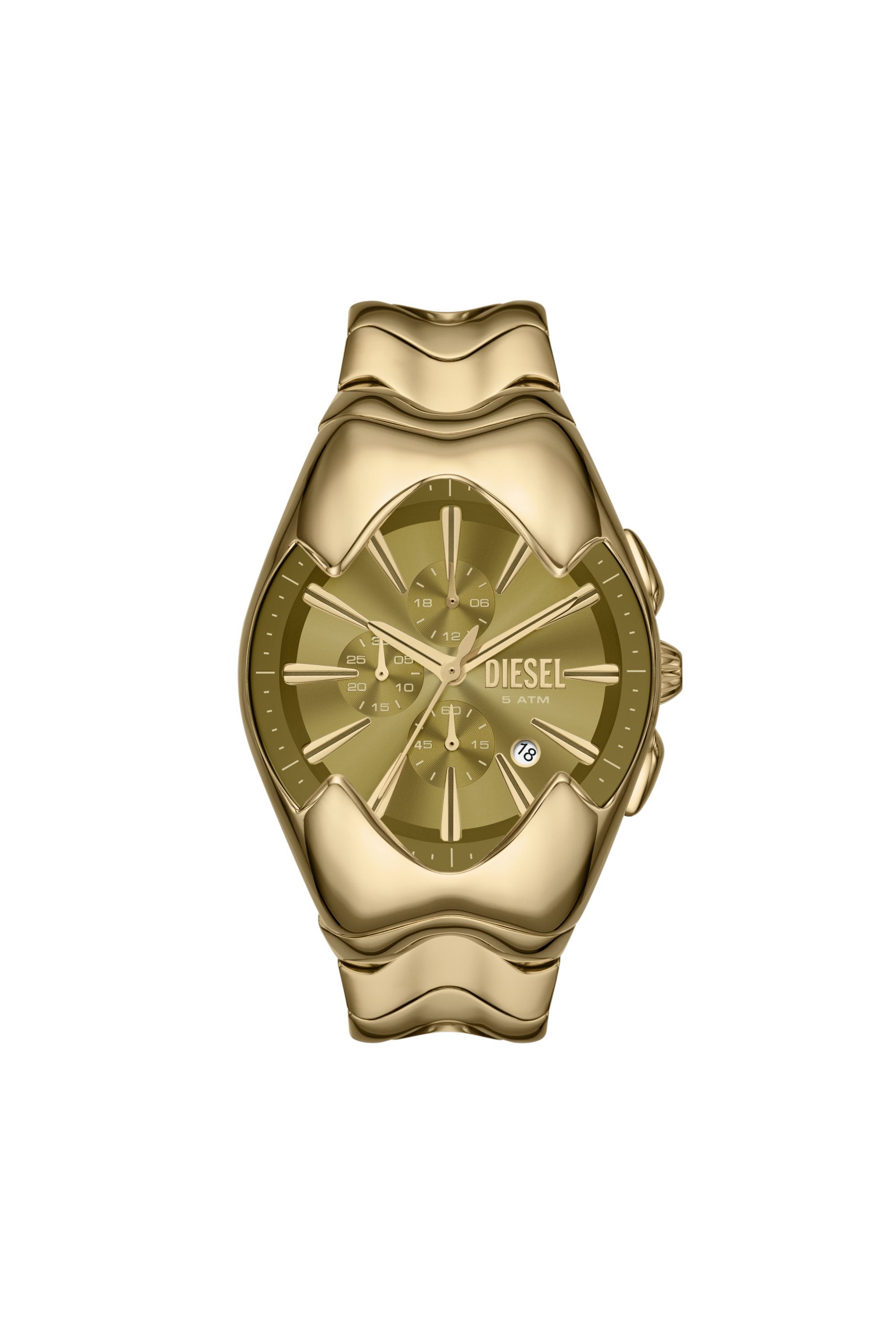 Men's Diesel Mercurial Chronograph Gold-Tone Stainless Steel Watch