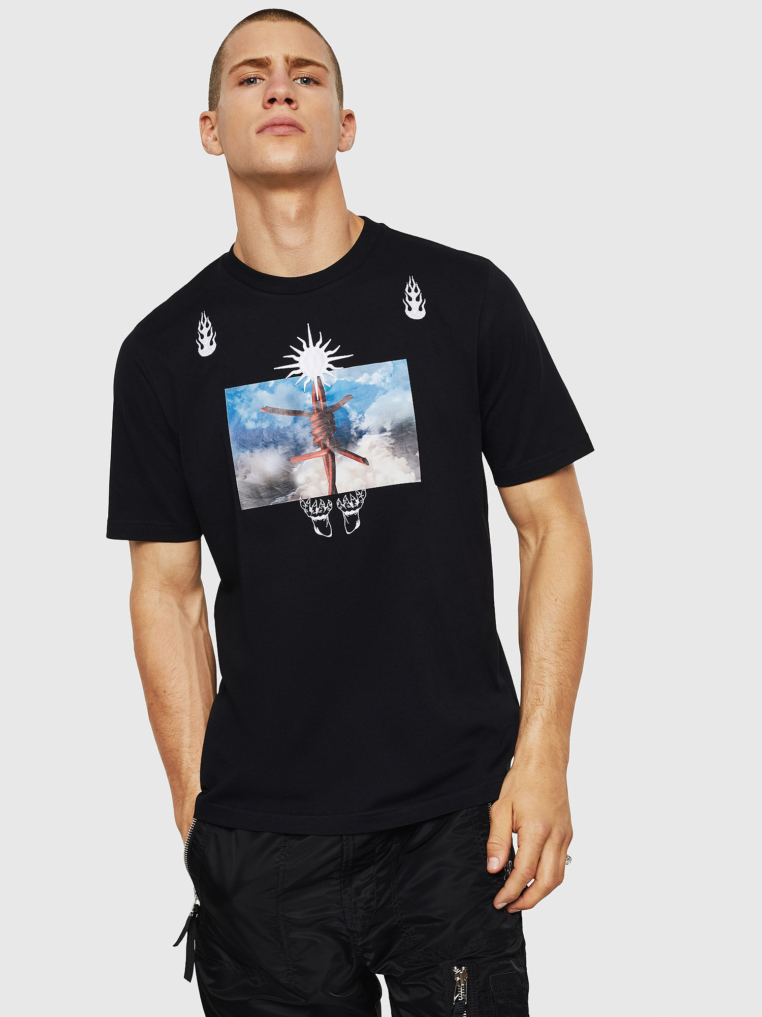diesel barbed wire shirt