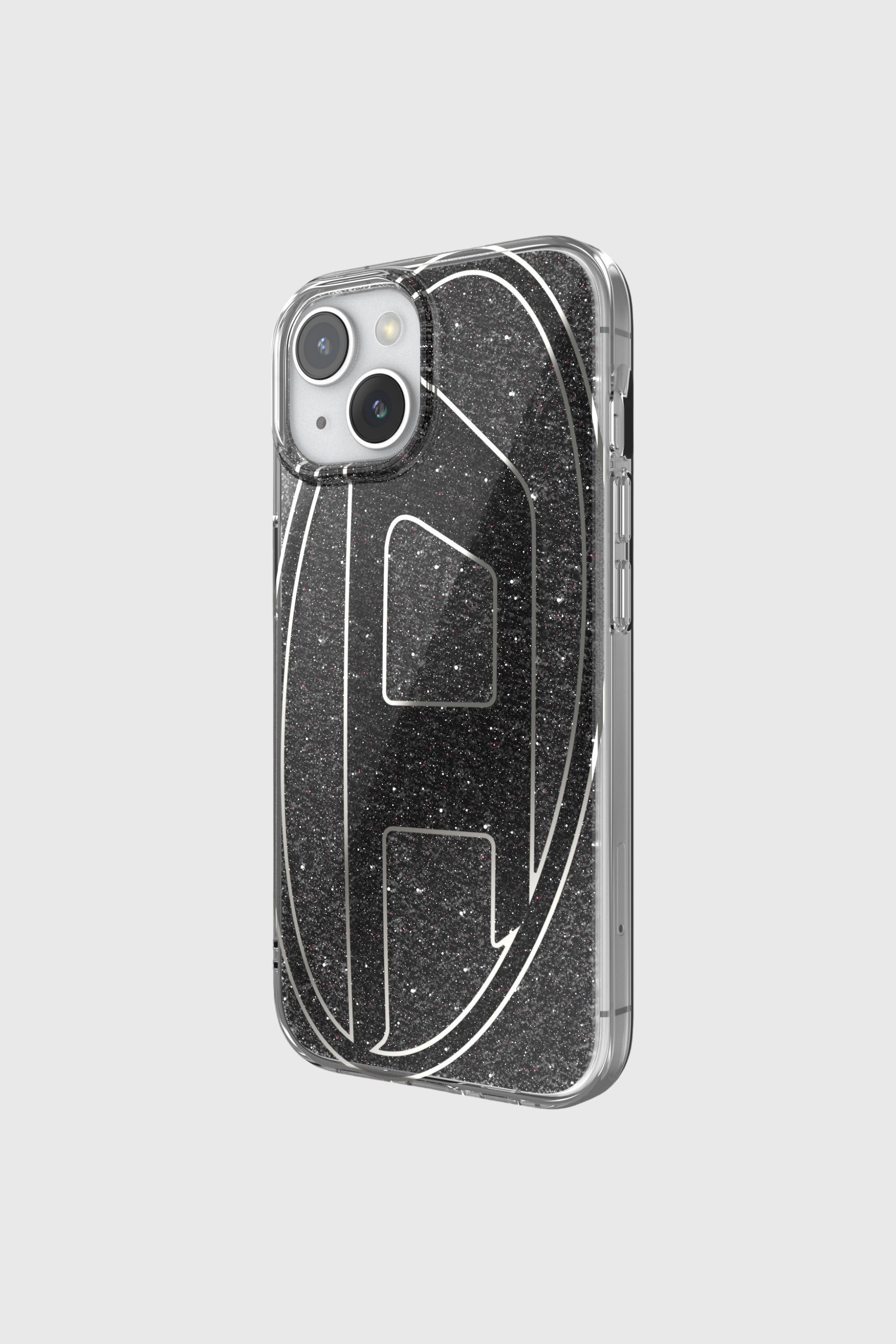 Diesel - 60023 AOP CASE, Unisex's Glitter Case for iP 15 in Black - 3