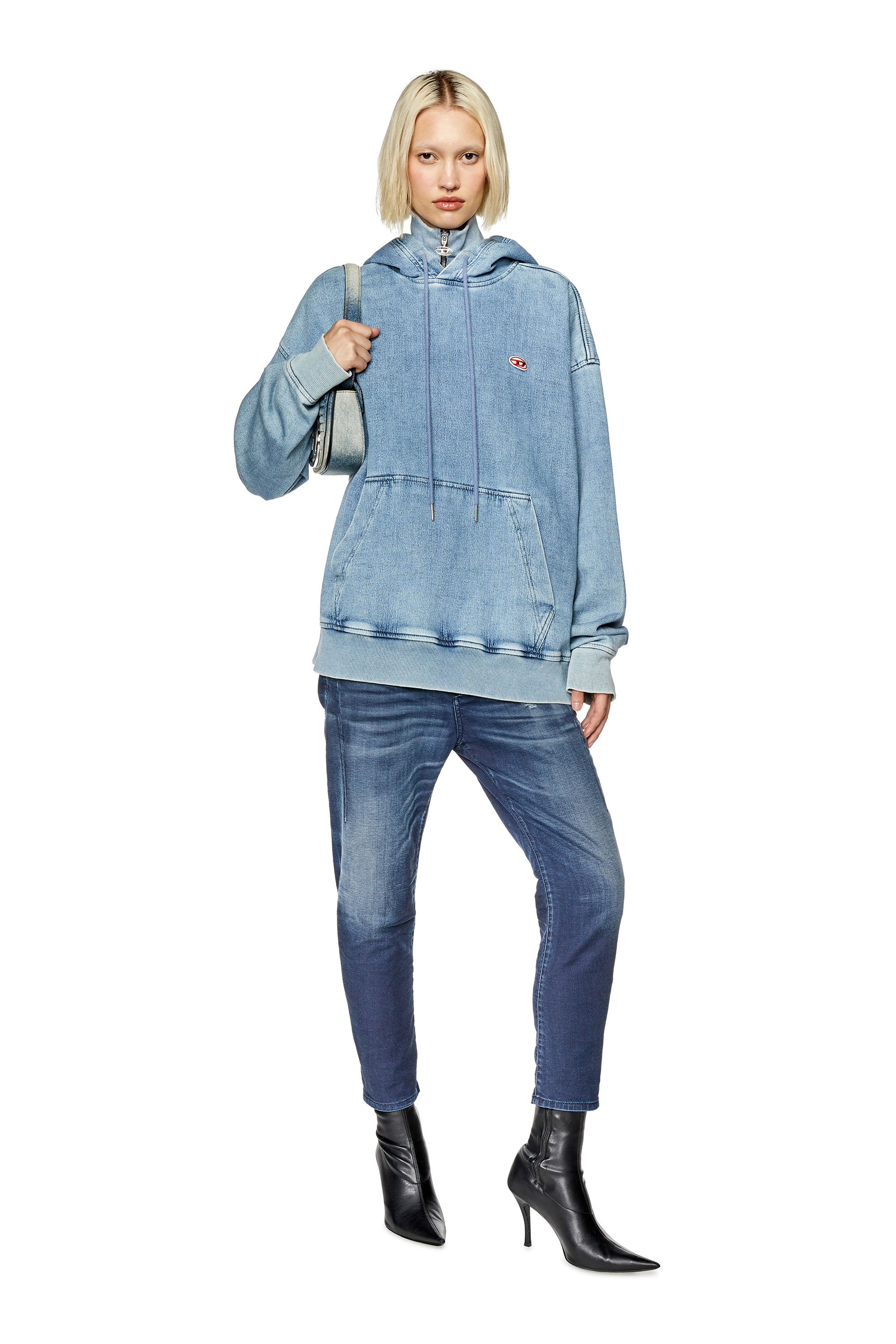 Diesel - Fayza JoggJeans® 068FQ Boyfriend, Dark Blue - Image 4