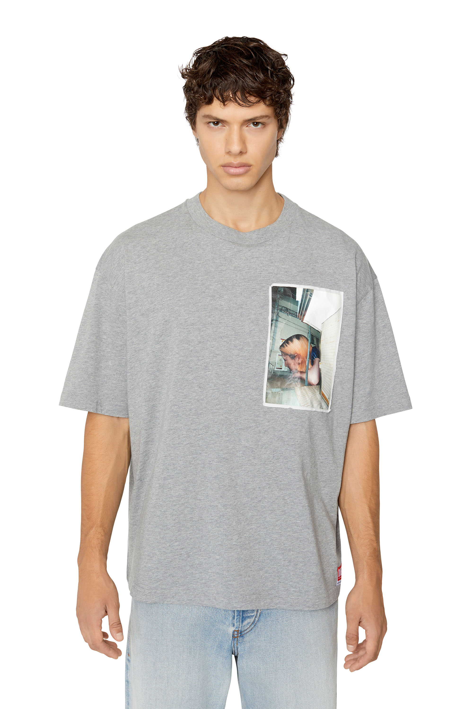 Diesel - SJ-T-WASH, Grey - Image 1