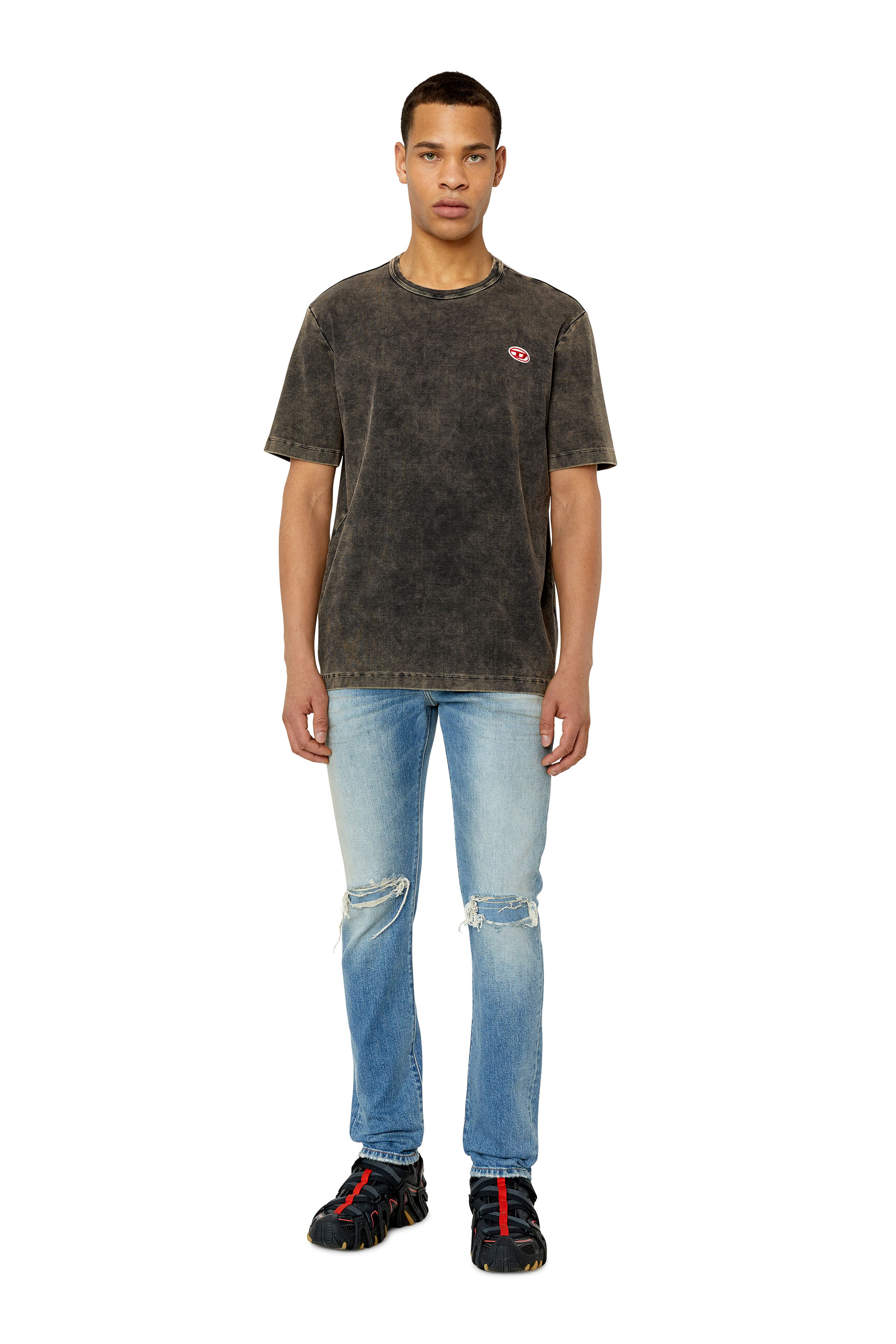 Diesel - 2019 D-Strukt 007P3 Slim Jeans, Light Blue - Image 4