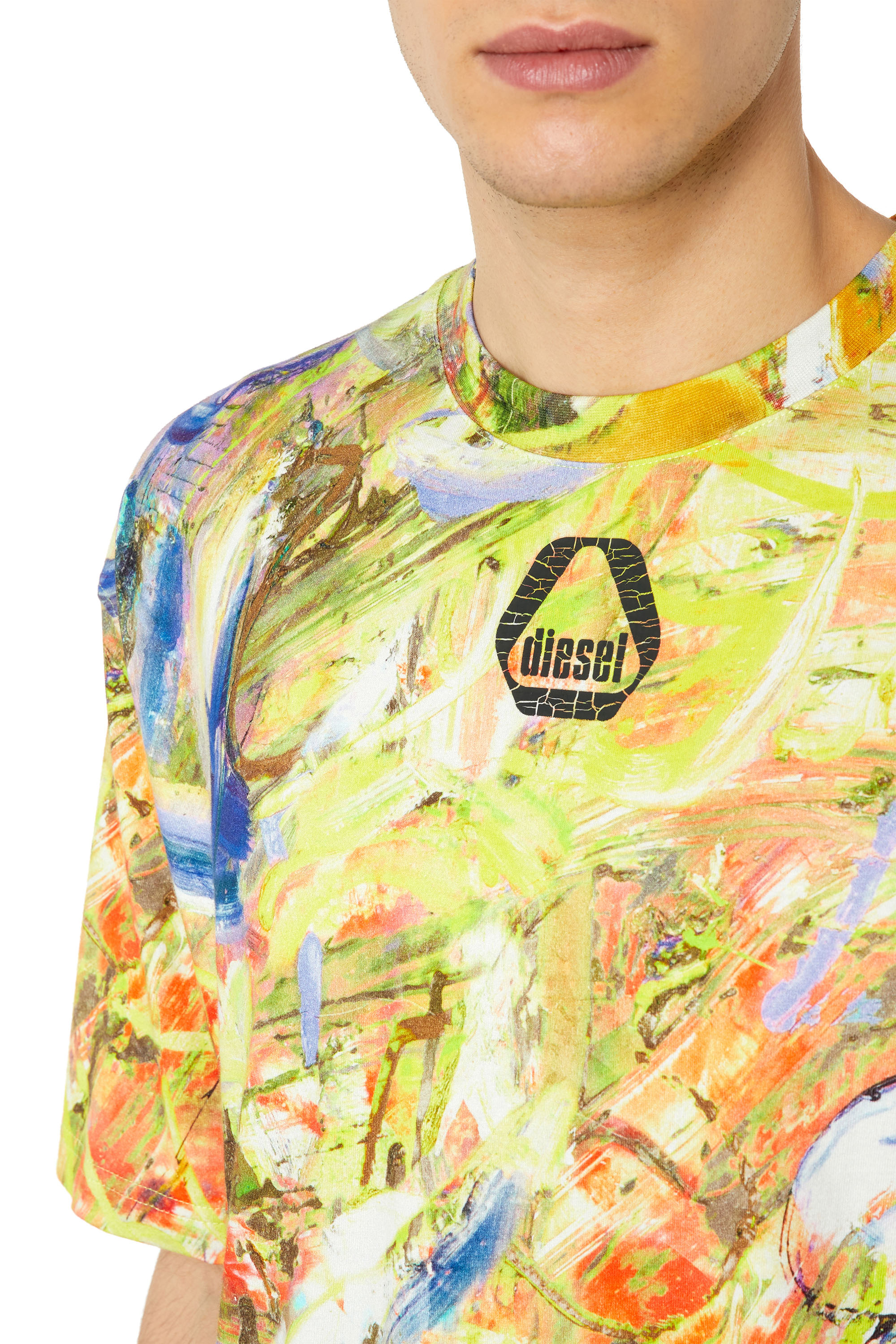 Diesel - T-WASH-G8, White/Yellow - Image 5