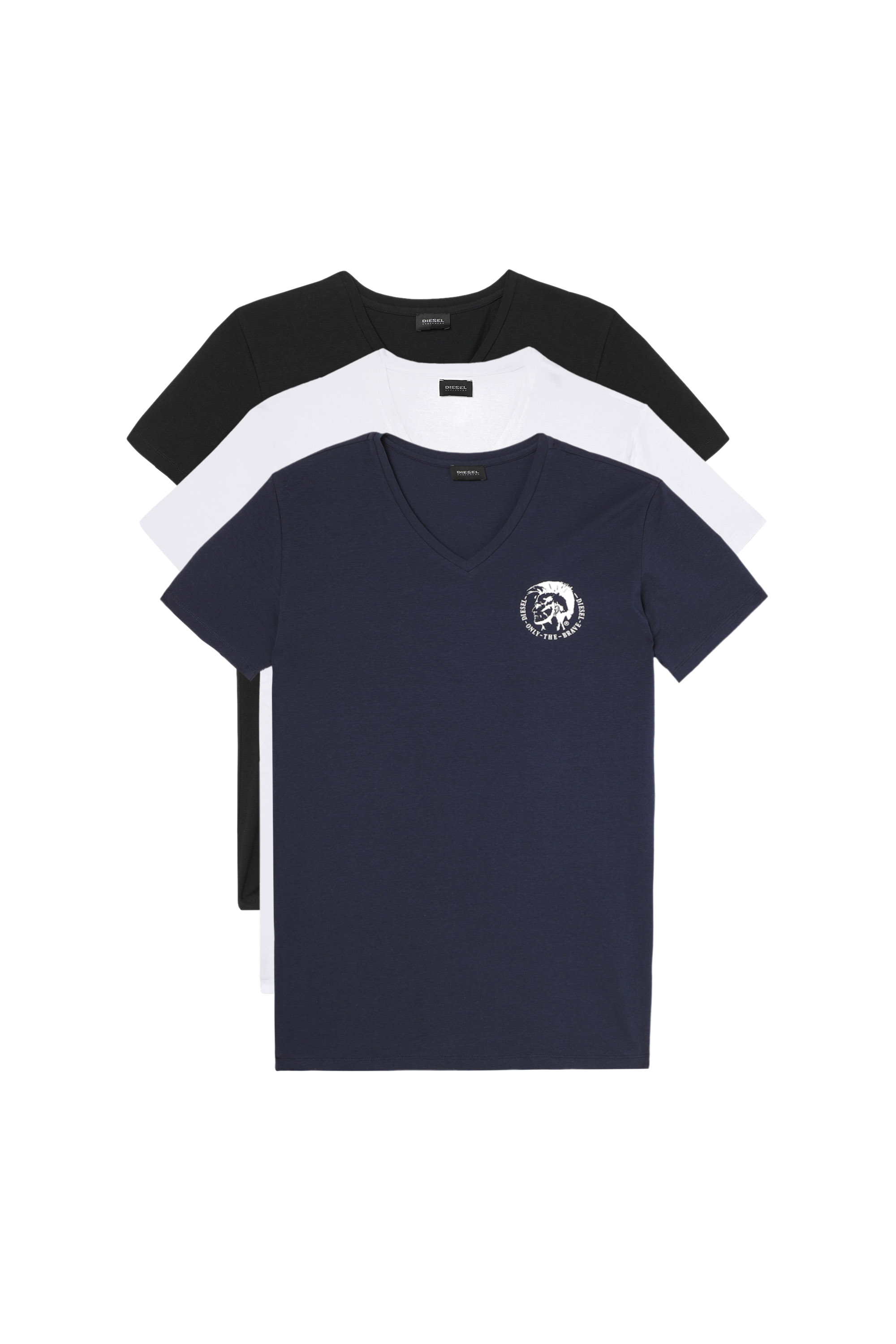 UMTEE-MICHAEL3PACK, Black/Blue - Tops
