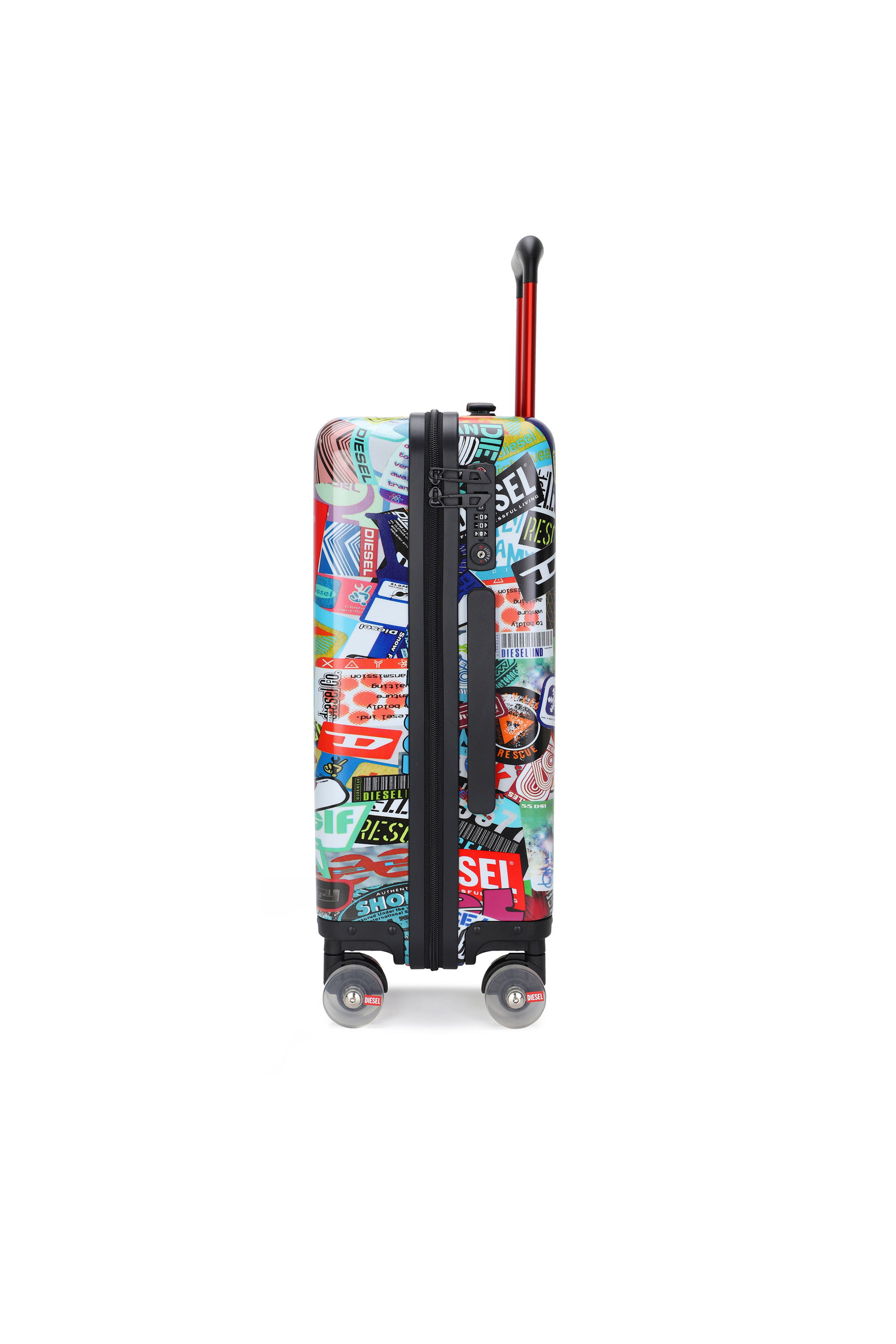 Diesel - DIESEL PC PRINTED TROLLEY-STICKERS- DSL0, Unisex's Sticker style suitcase size S in Multicolor - 5