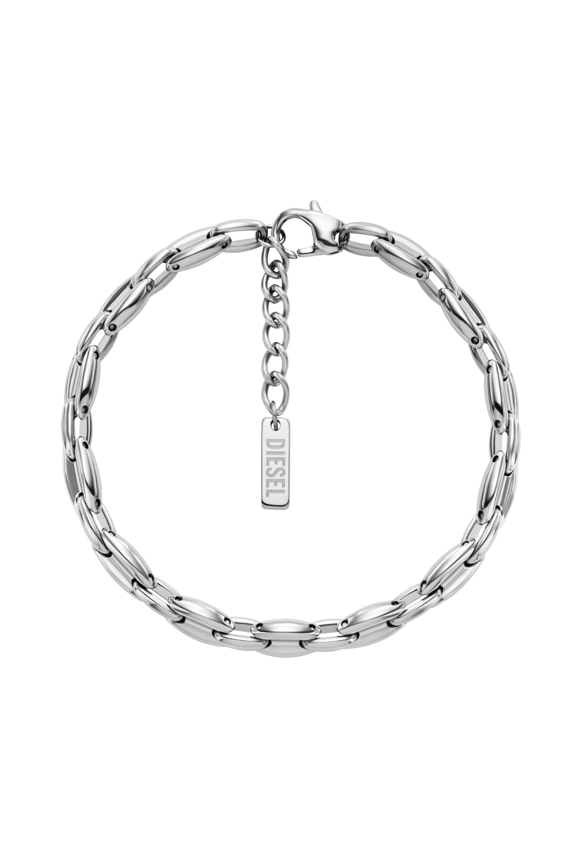 Diesel - DX1583040 JEWEL, Unisex's Stainless Steel Chain Bracelet in Silver - 1