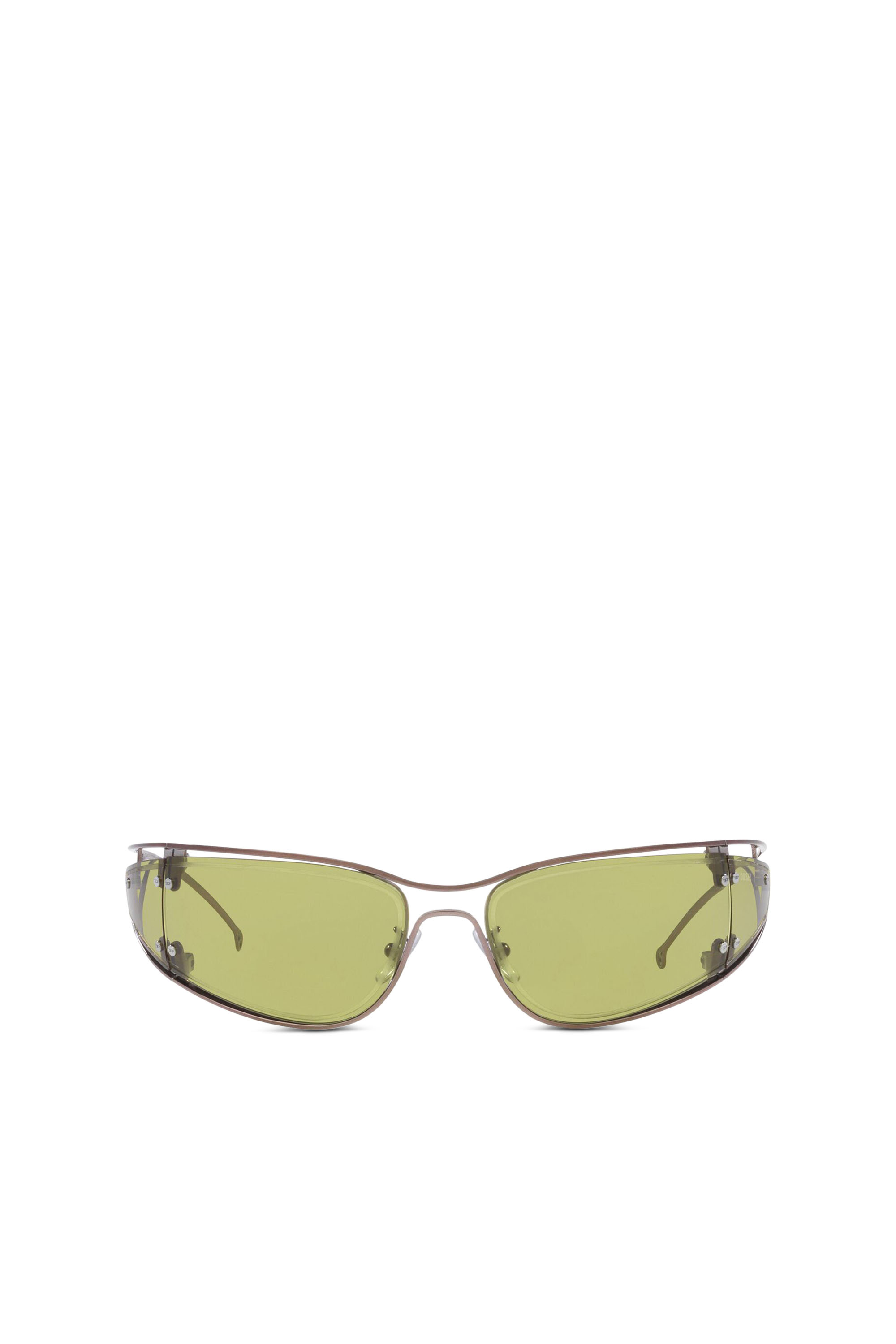 Diesel - 0DL1001, Unisex's Wraparound shape sunglasses in Green - 1
