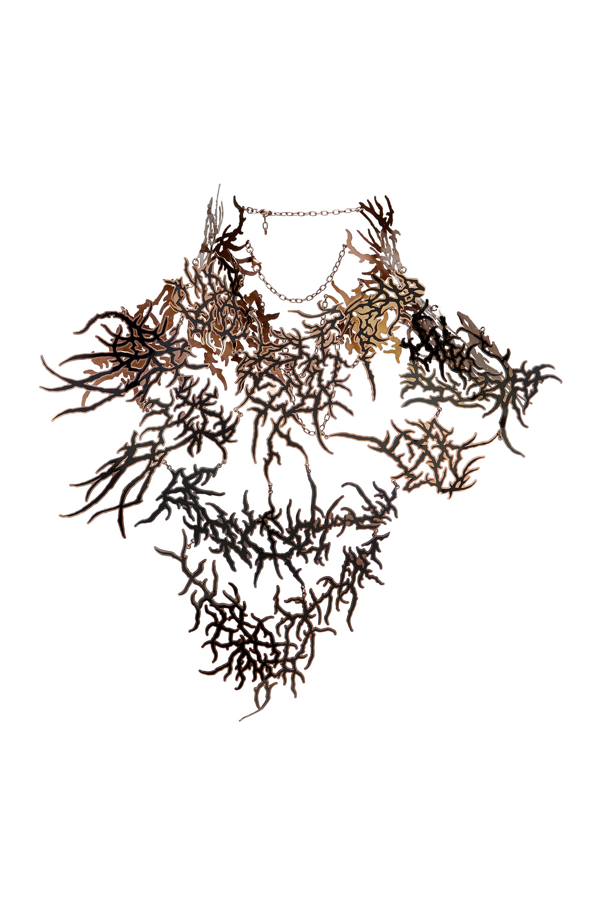 Diesel - TATTOO PLASTRON, Unisex's Metal tattoo body choker in Silver - 2