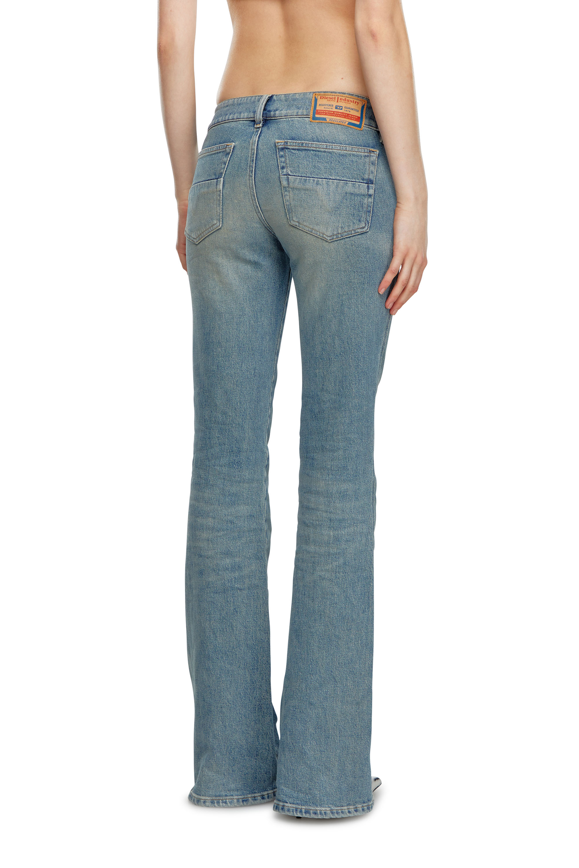 Bootcut Jeans D-Hush 09J55, Light Blue Diesel - Woman's Bootcut Jeans D-Hush 09J55, Light Blue - 4