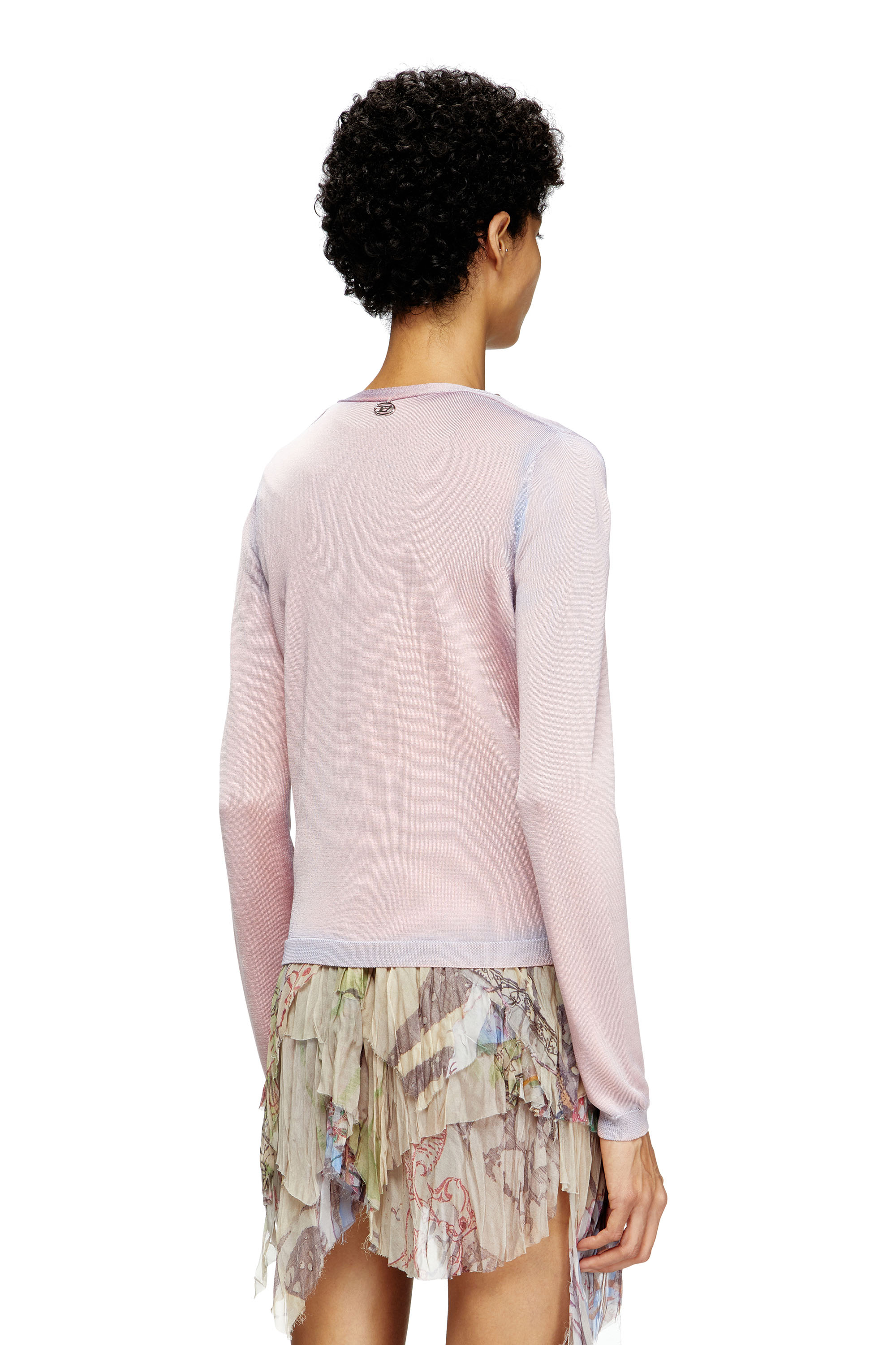 Diesel - M-VITTA, Woman's Dégradé cardigan in Pink - 4