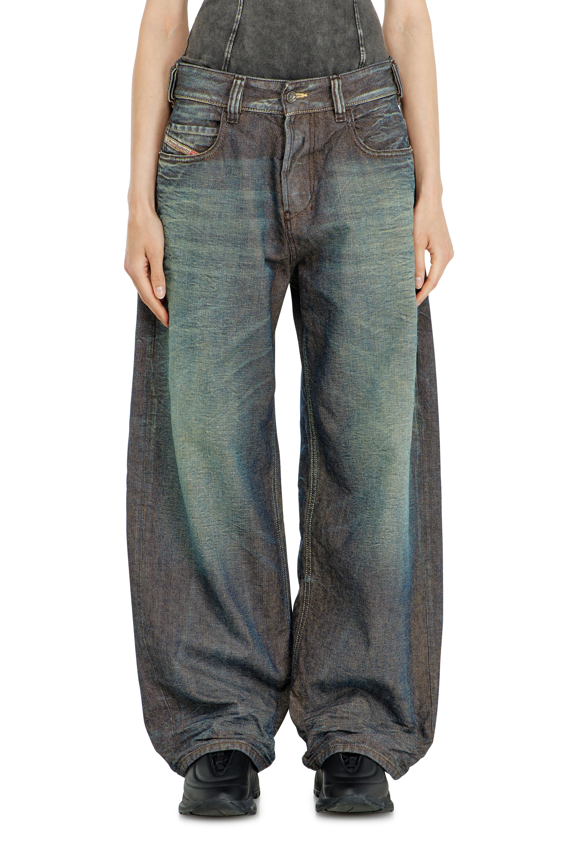 Diesel - Unisex's Relaxed Jeans 1997 D-Enim-M 007EM, Dark Blue - 2