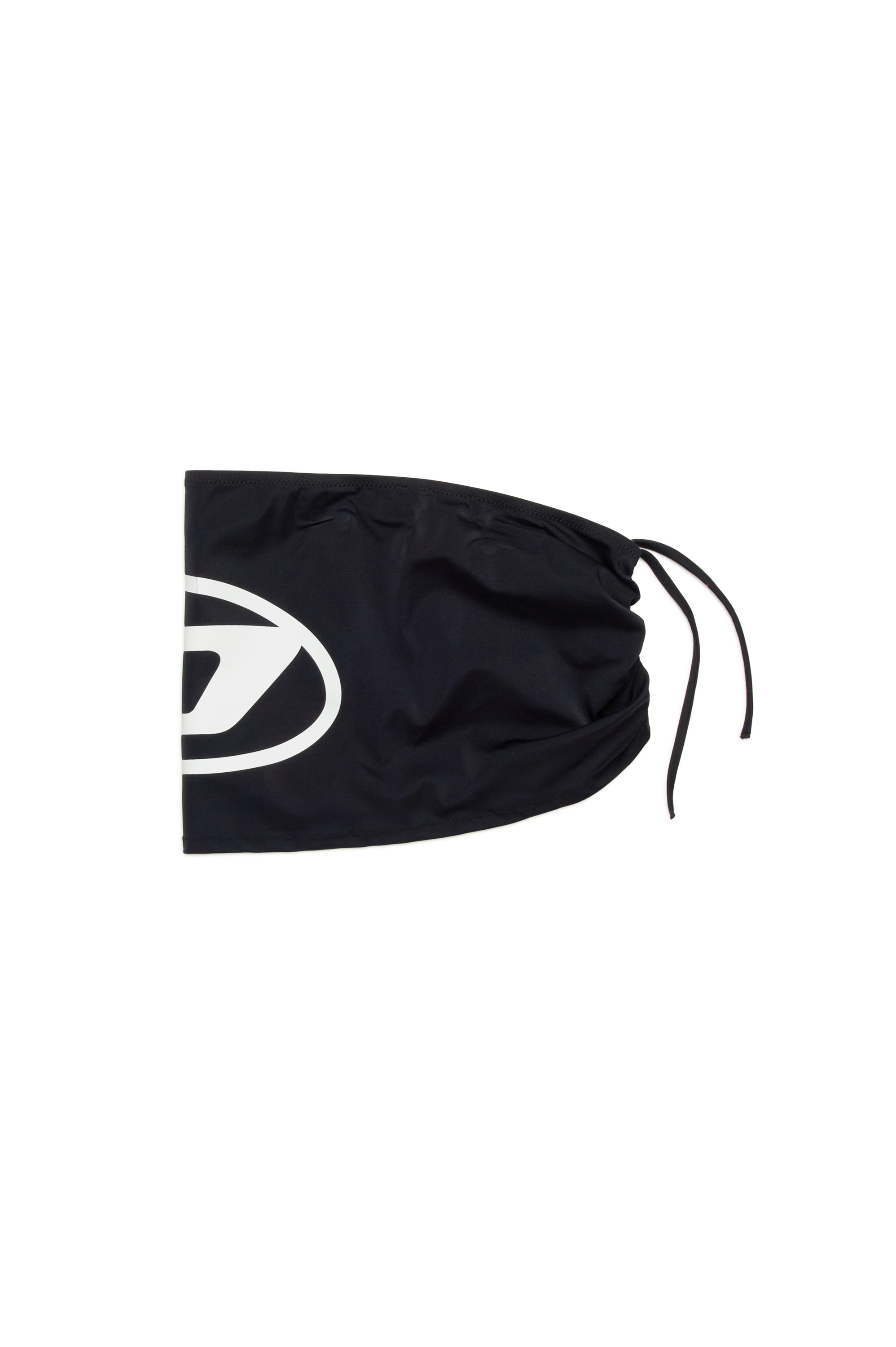 Diesel - MCUSMIN, Woman's Beach skirt with mega Oval D logo in Black - 2