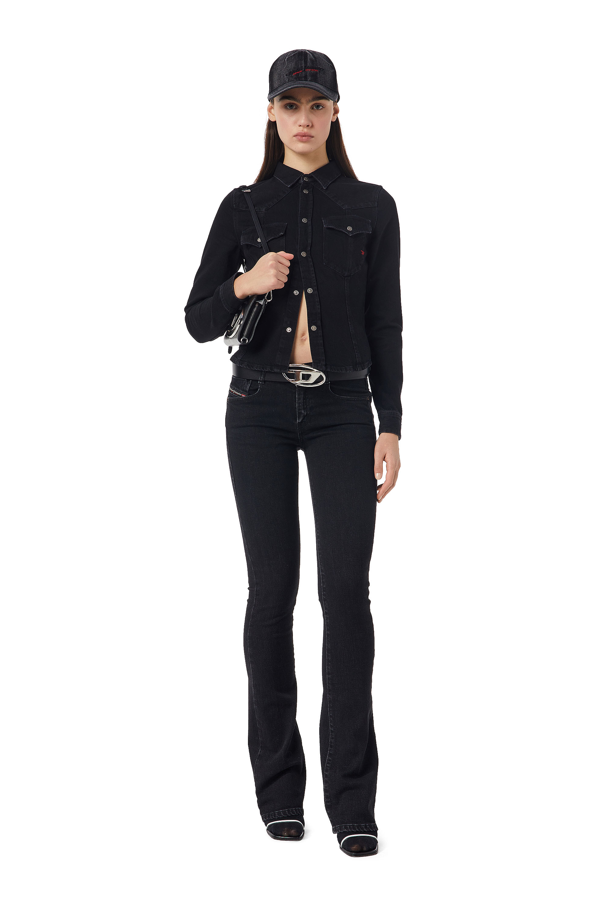 Diesel - DE-RIN WESTERN SHIRT, Black/Dark grey - Image 2