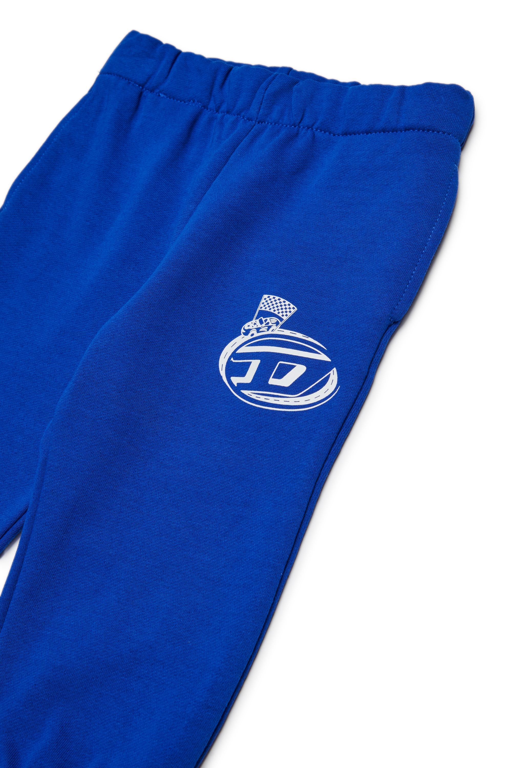 Diesel - PTERSIB, Man's Cotton pants with elastic waistband in Blue - 3