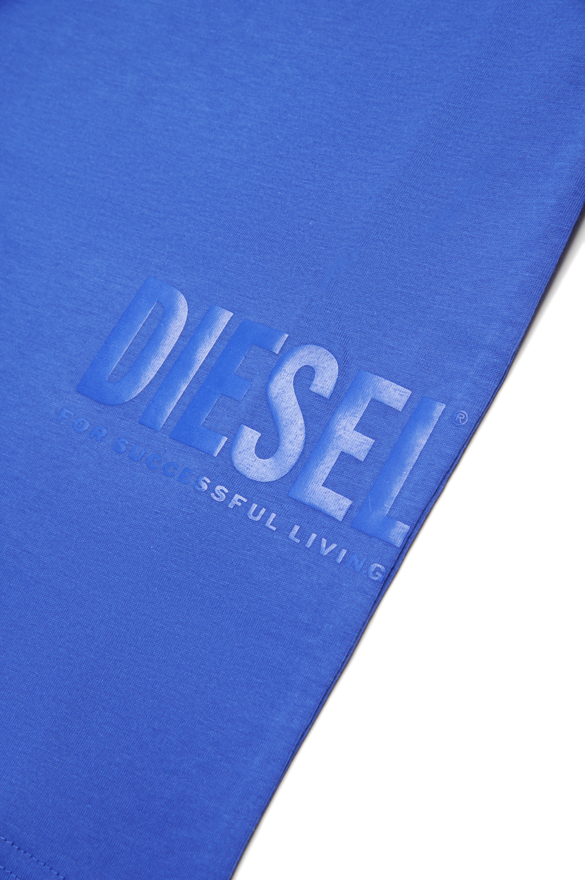 Diesel - MTFIND OVER, Man's T-shirt with Biscotto logo in Blue - 4