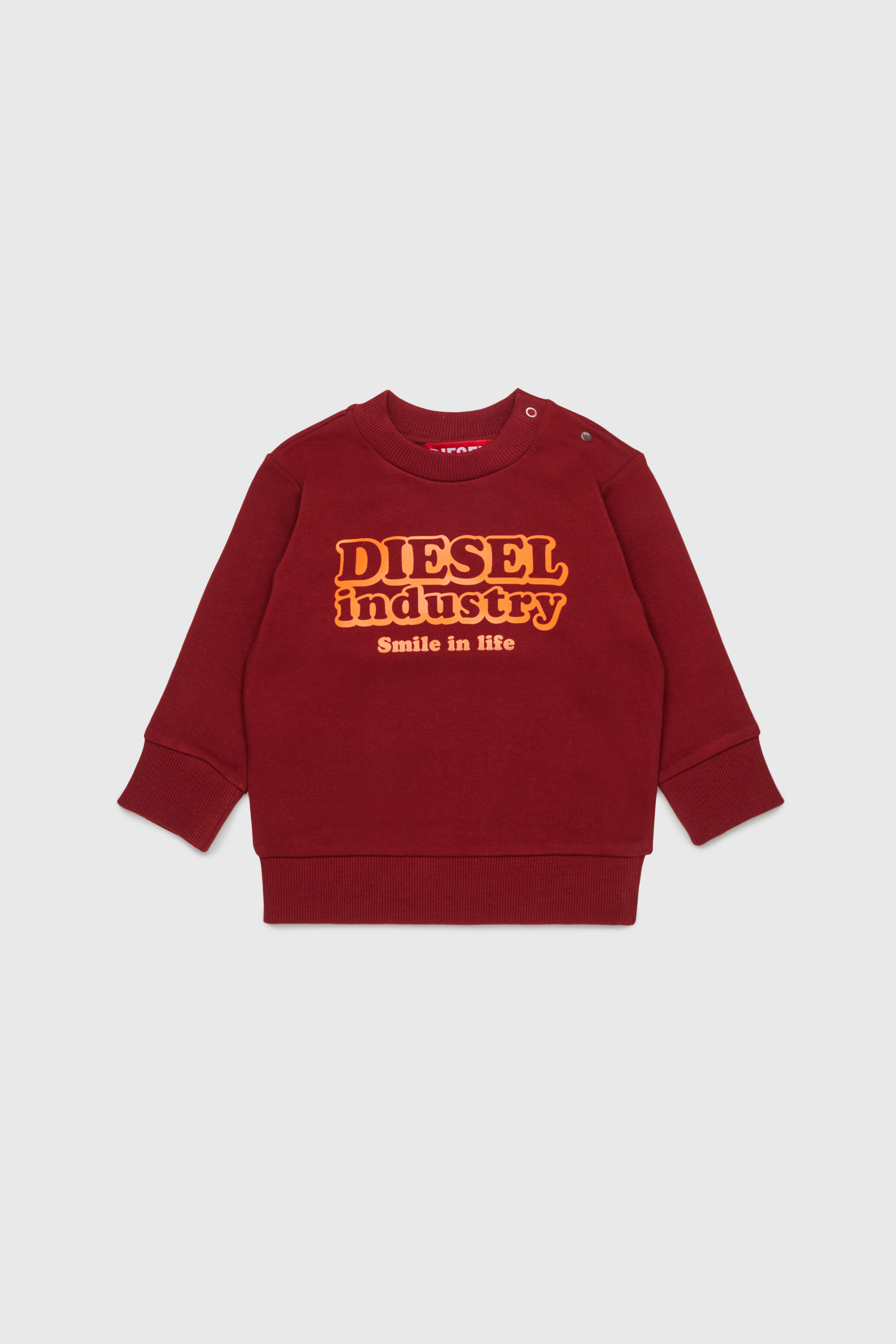Cotton sweatshirt with Diesel Industry print