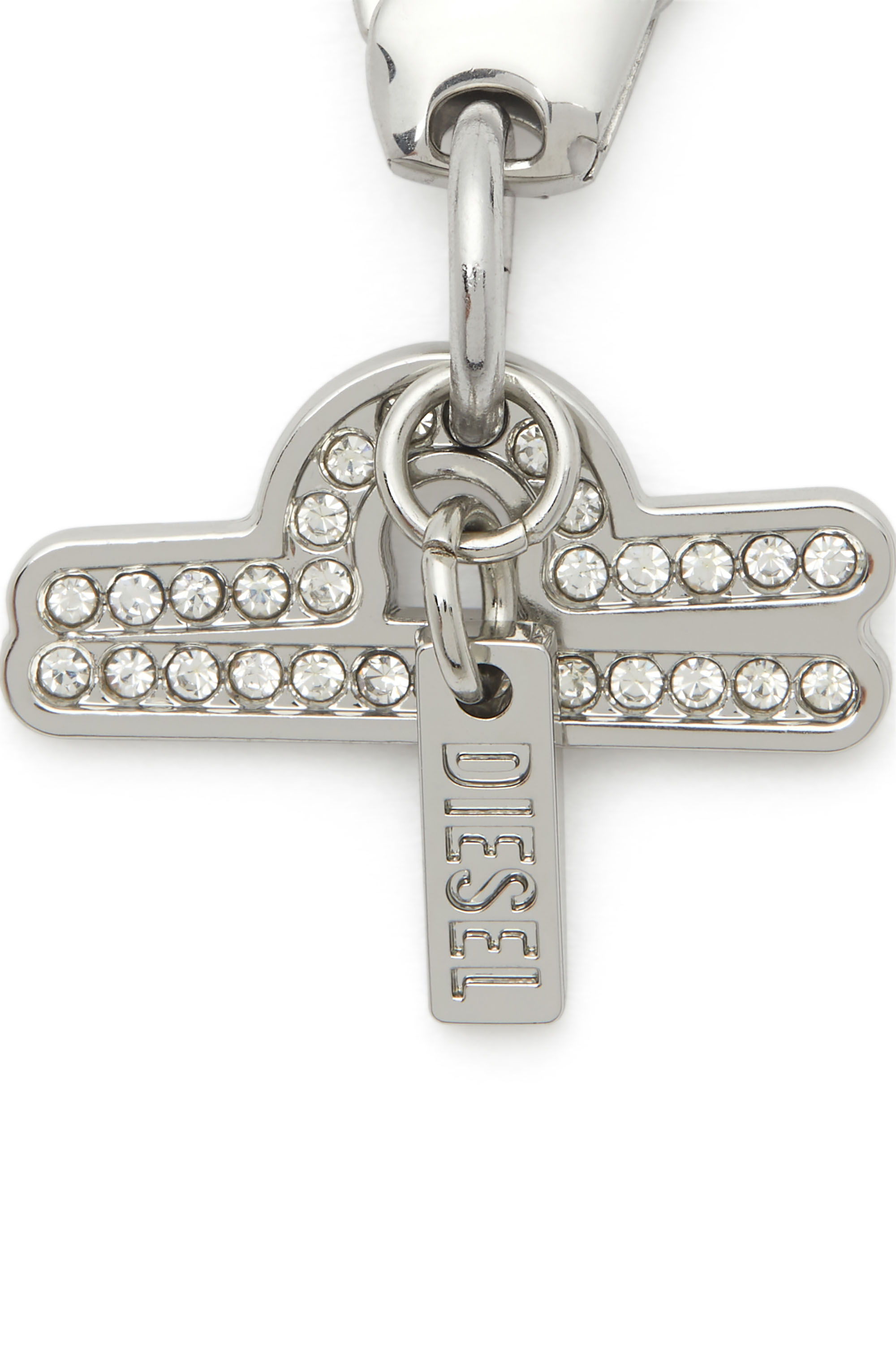 Diesel - CHARM LIBRA, Unisex's Metal Libra charm with rhinestones in Silver - 2
