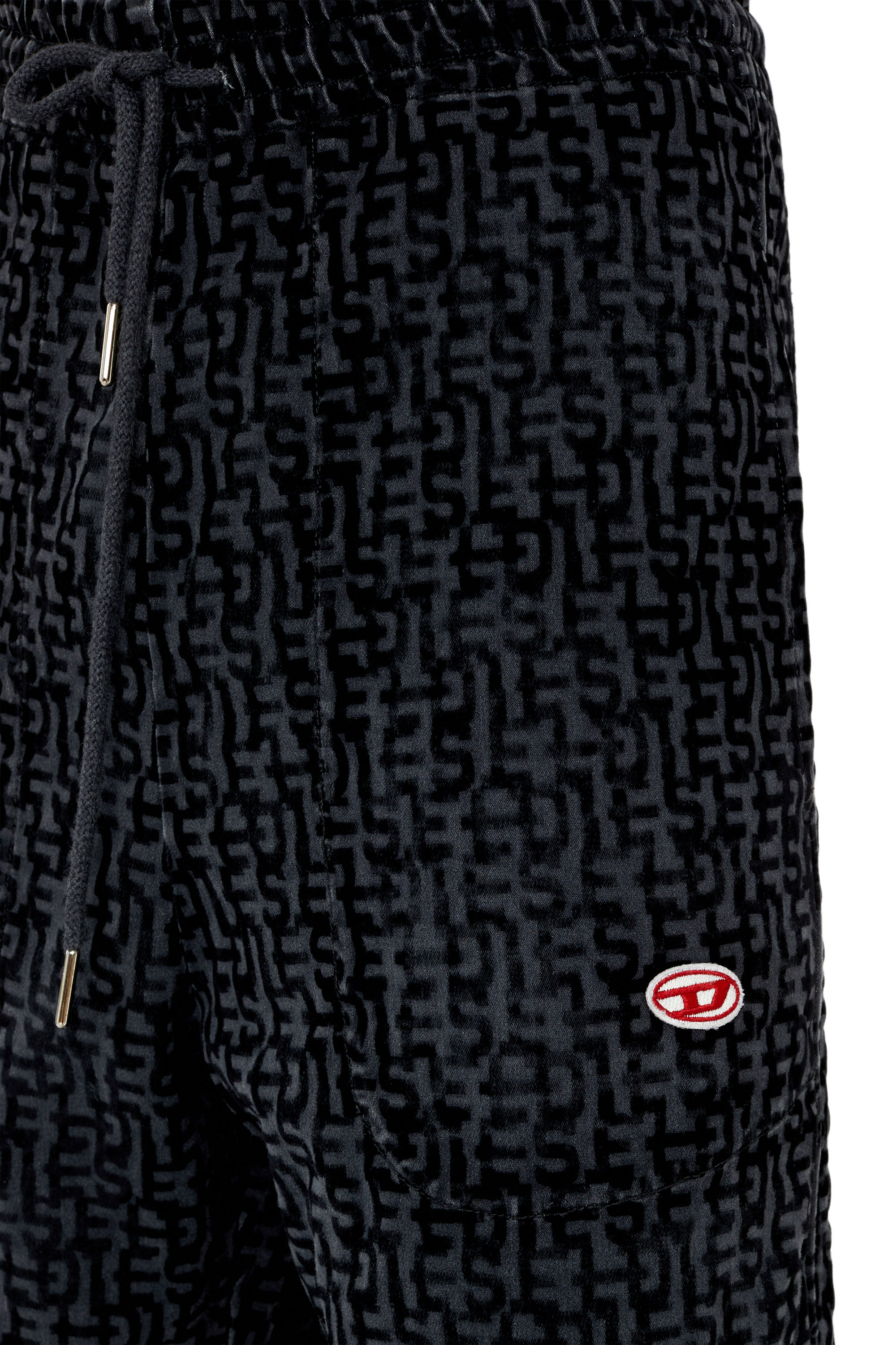 Diesel - D-Martians Track Denim 068AW Straight, Black/Dark grey - Image 3