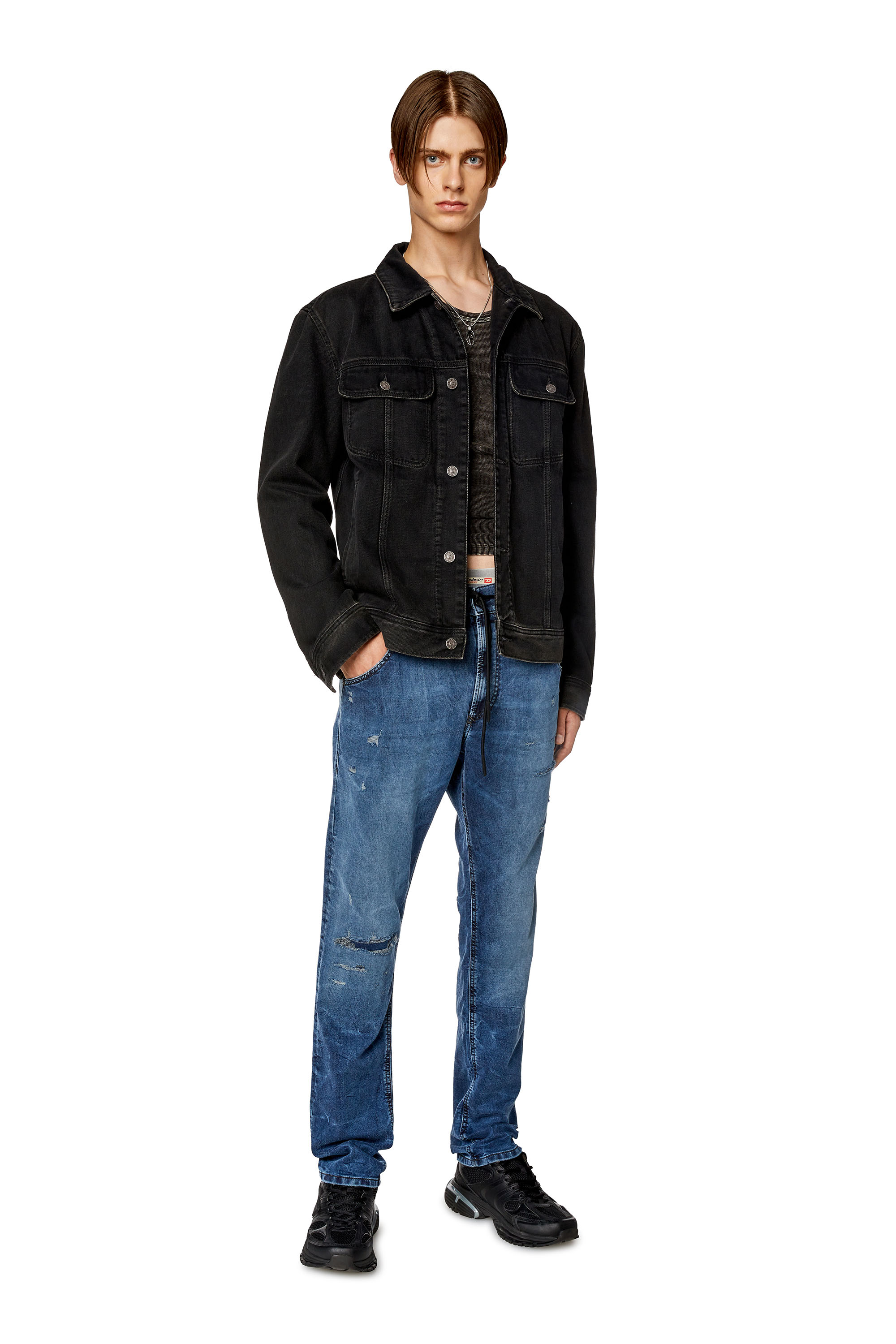 Diesel - Tapered Krooley JoggJeans® E9H11, Dark Blue - Image 1