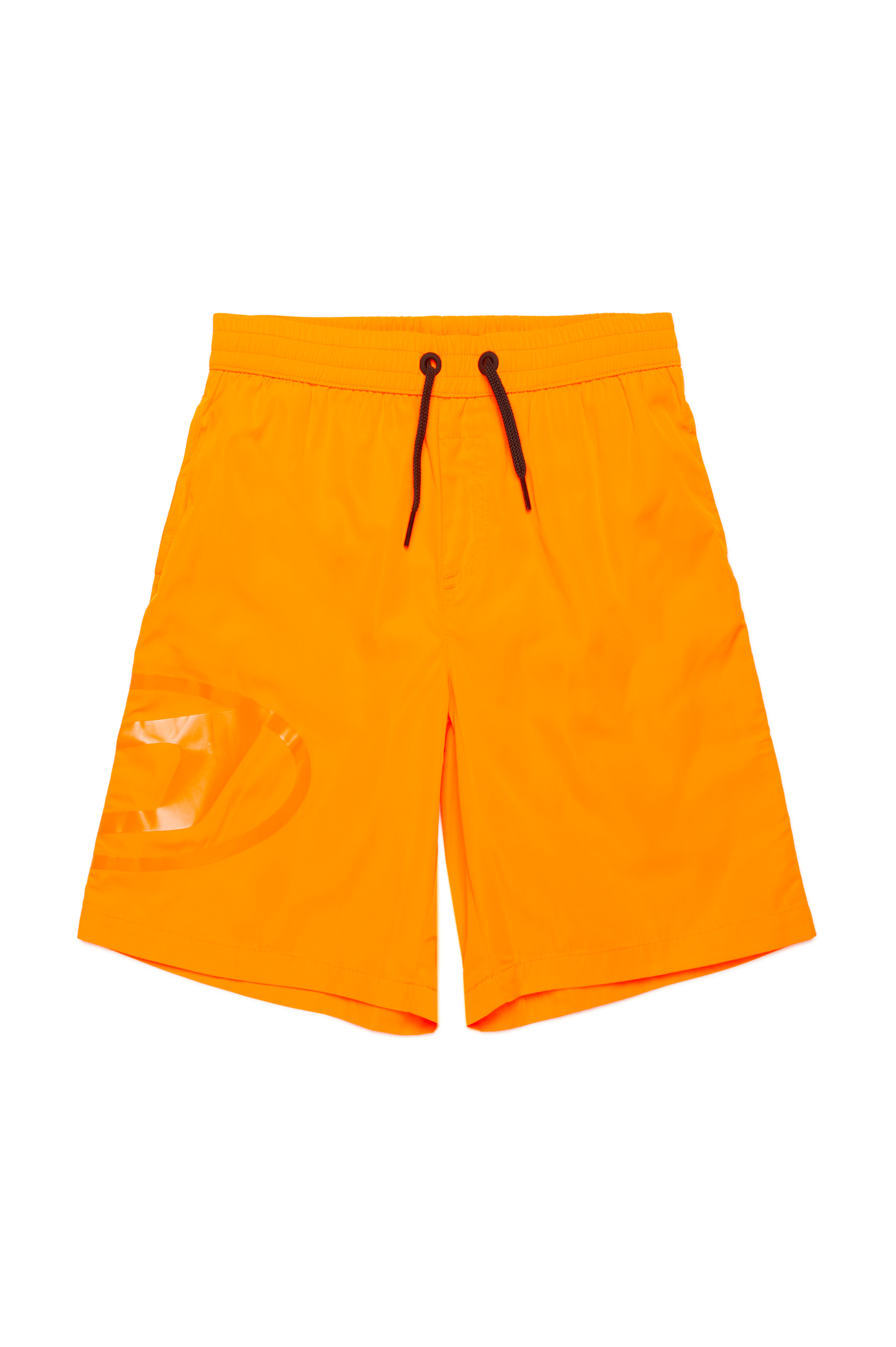 Diesel - MIPRUL, Man's Swim shorts with tonal Oval D logo in Orange - 1