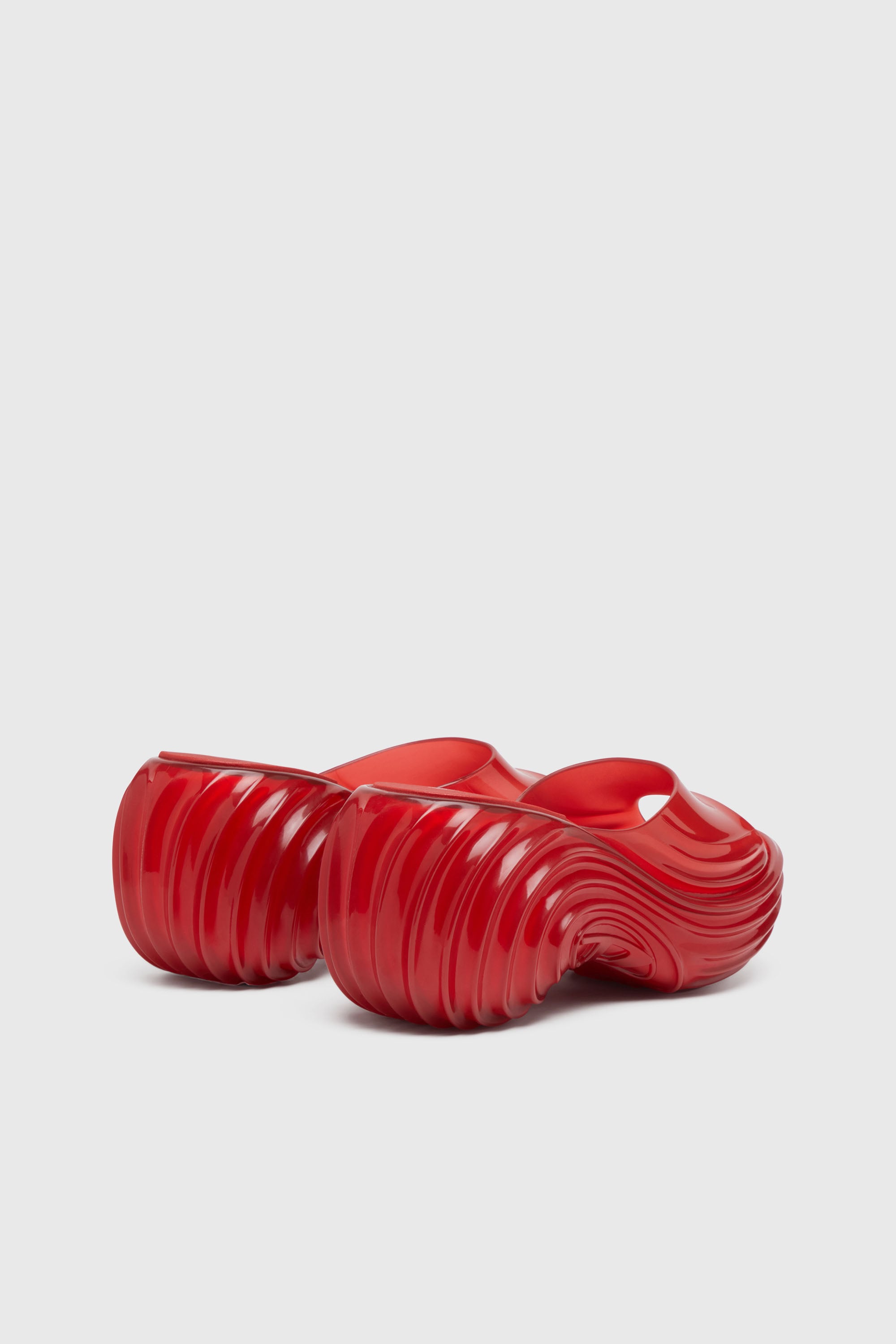 Diesel - MELISSA QUANTUM PLATFORM, Woman's Platform mule in Melflex&reg; in Red - 3