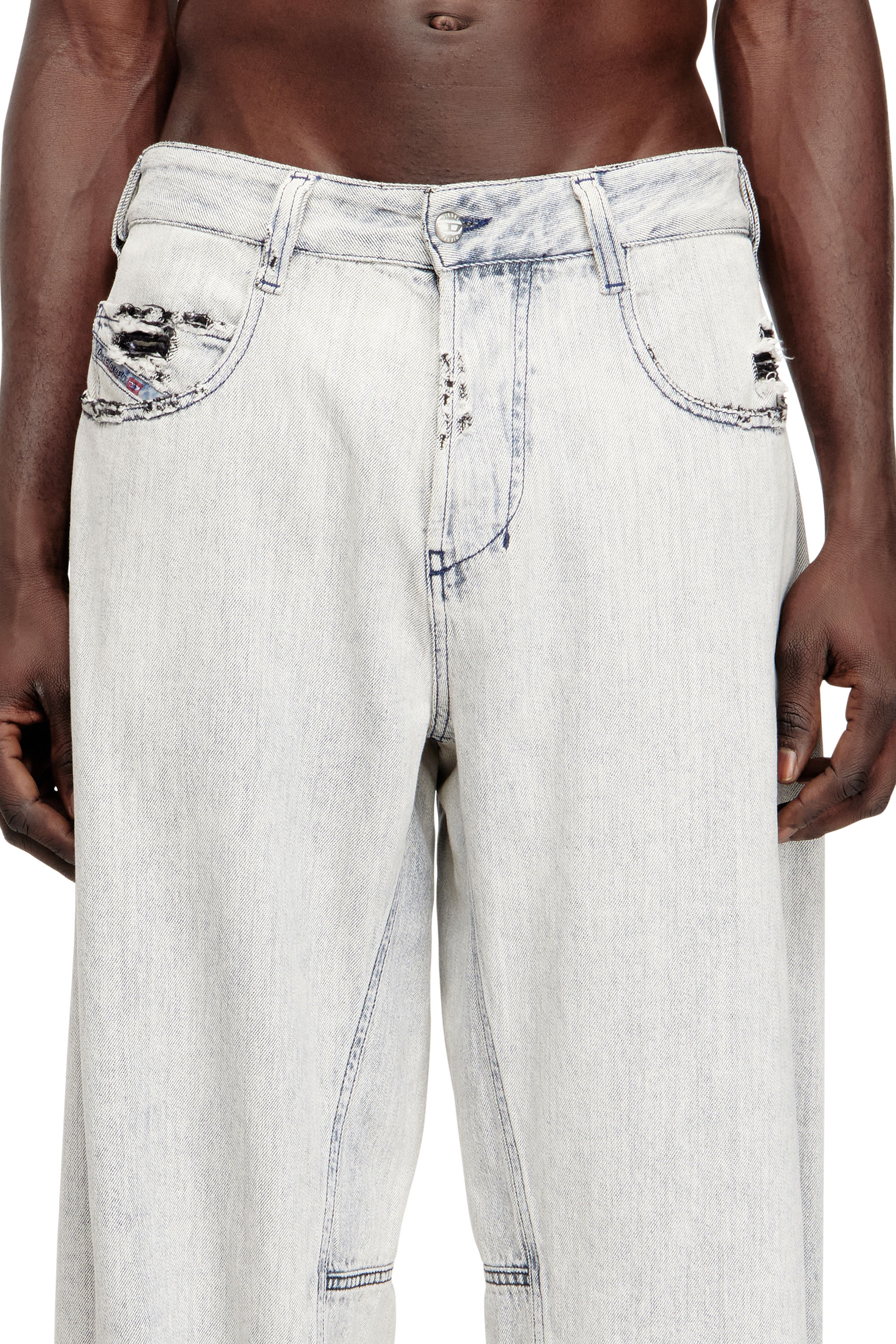 Diesel - Unisex's Relaxed Jeans 1997 D-Enim-M 068UR, Light Blue - 5