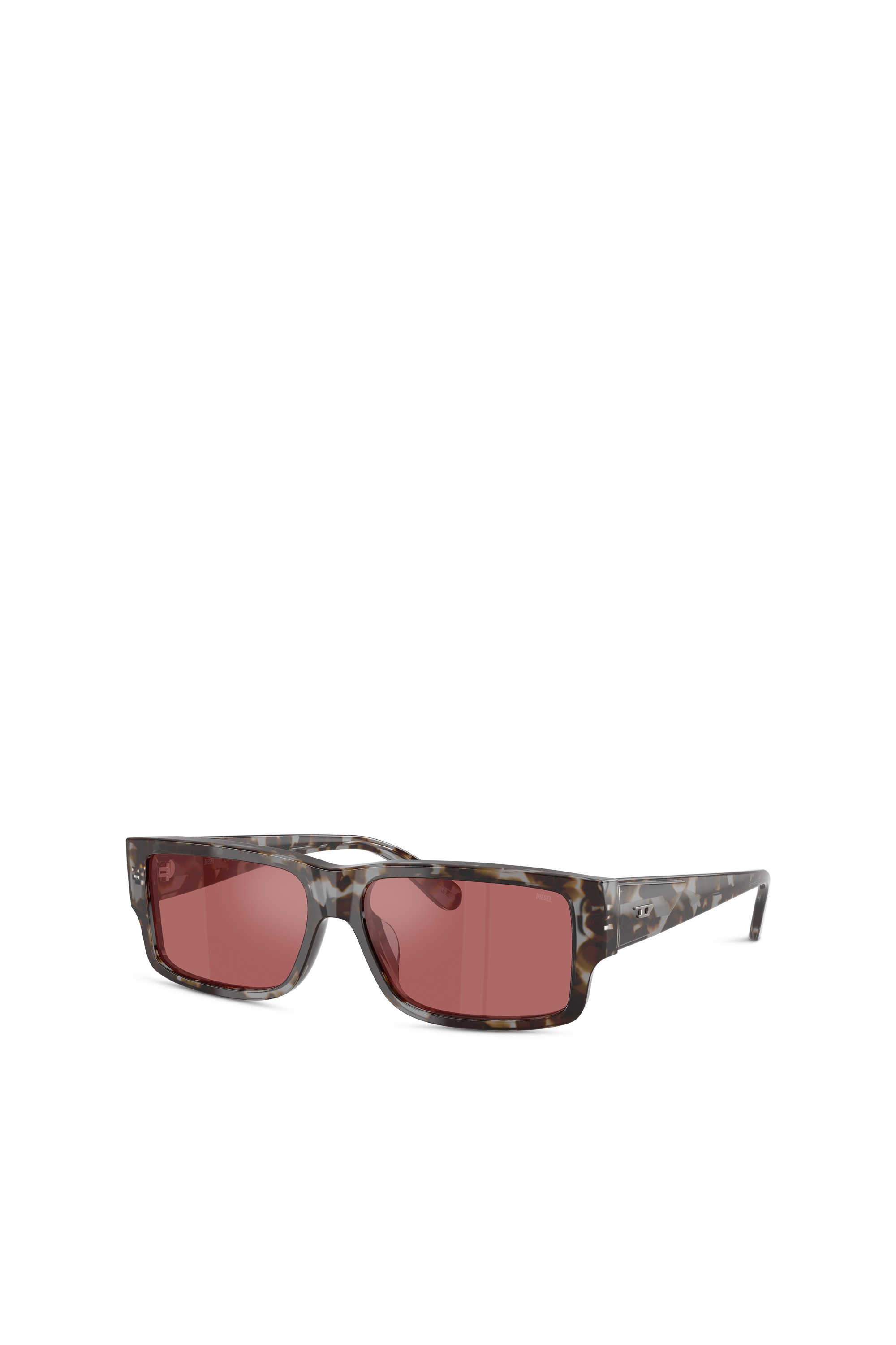 Diesel - 0DL2003 SIZE 57, Man's Rectangle sunglasses in Red - 4