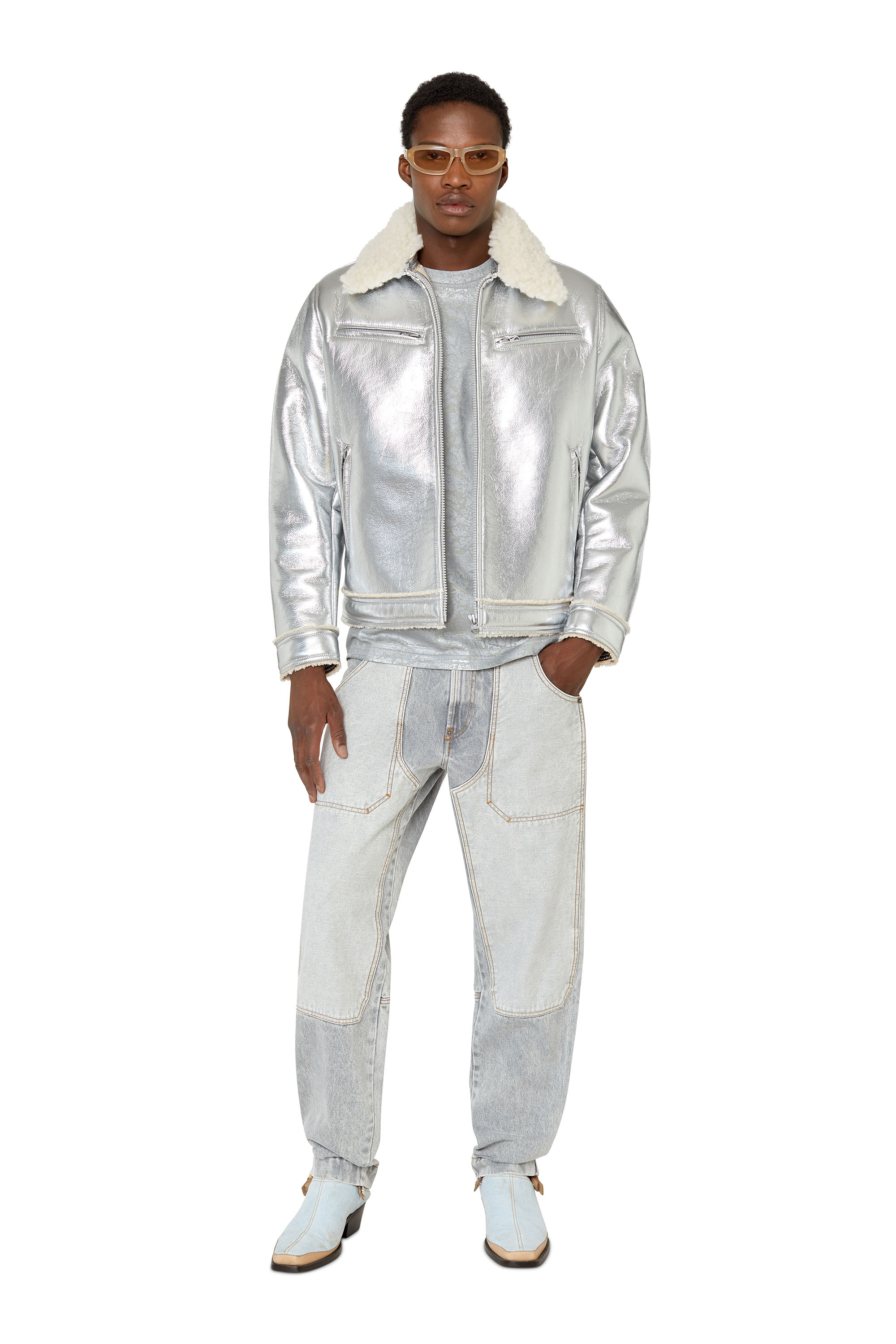 Diesel - P-5-D 007G3 Straight, Light Grey - Image 5